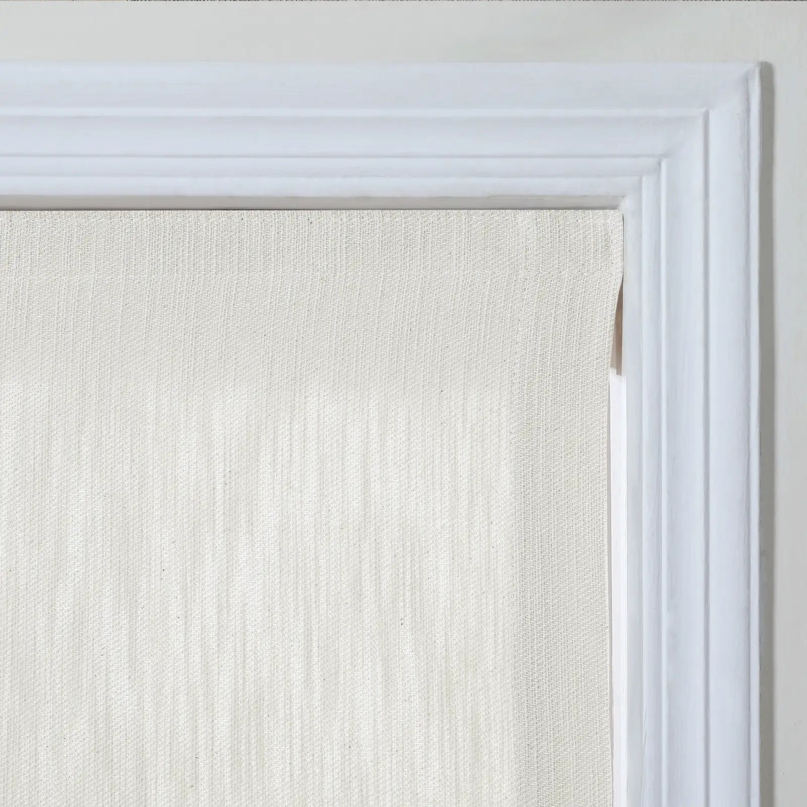 Cloe Cotton Blend Cordless Roman Shade - Blackout Window Treatment for Bedroom & Living Room - Plus Size Home Decor