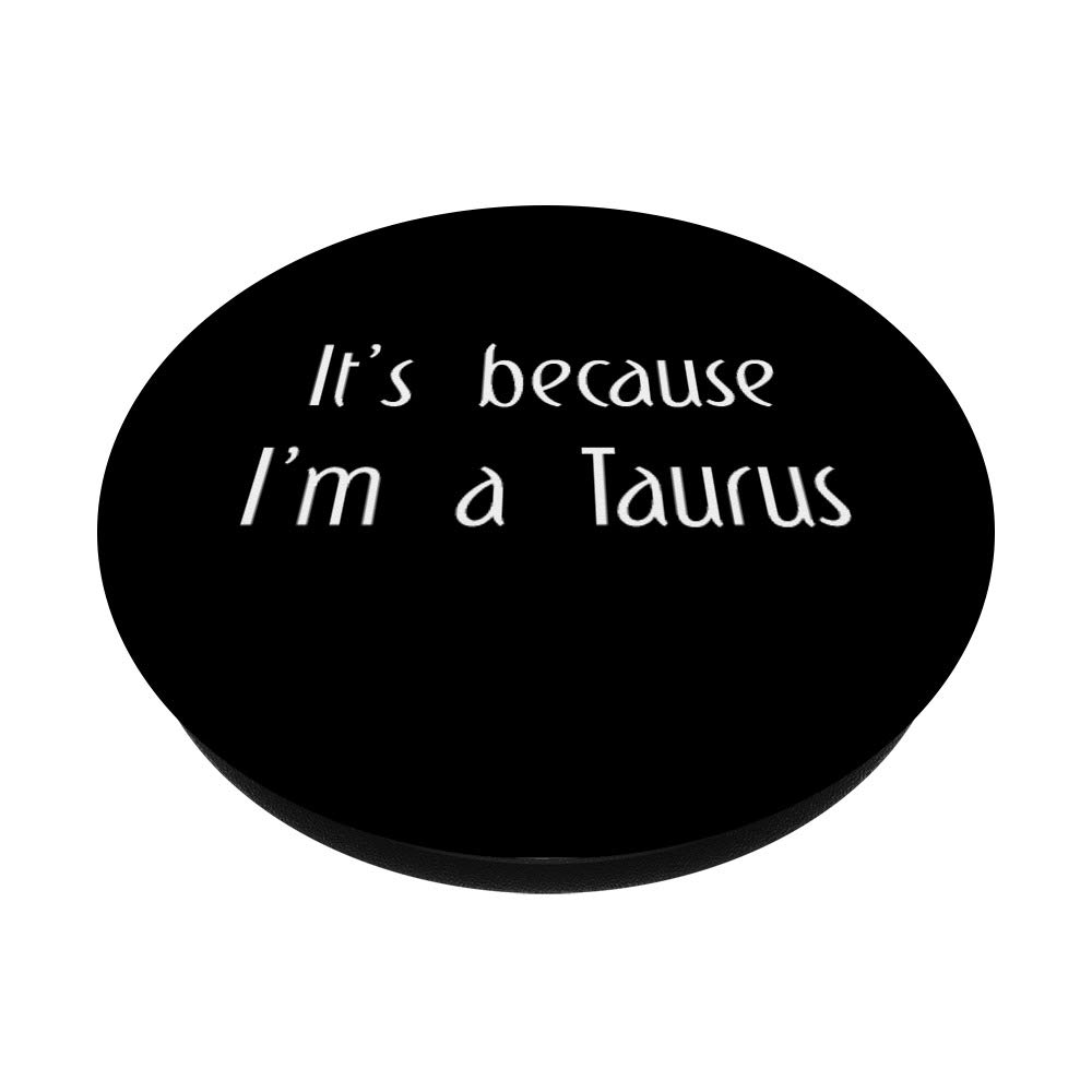 Taurus Zodiac Sign PopSocket - Swappable PopGrip for Phones & Tablets - Horoscope Gifts for Men, Women & Kids - Perfect for Astrology Lovers & Phone Accessories