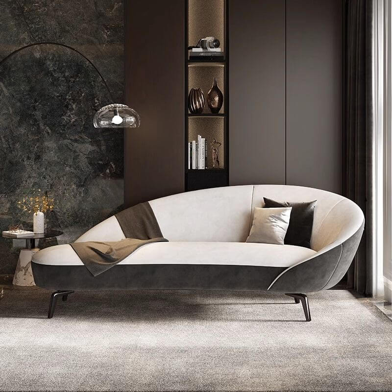 Minimalist Cushioned Corner Chaise Lounge Sofa - Modern Sectional for Living Room, Bedroom & Small Spaces - Perfect for Relaxing, Reading & Entertaining Guests