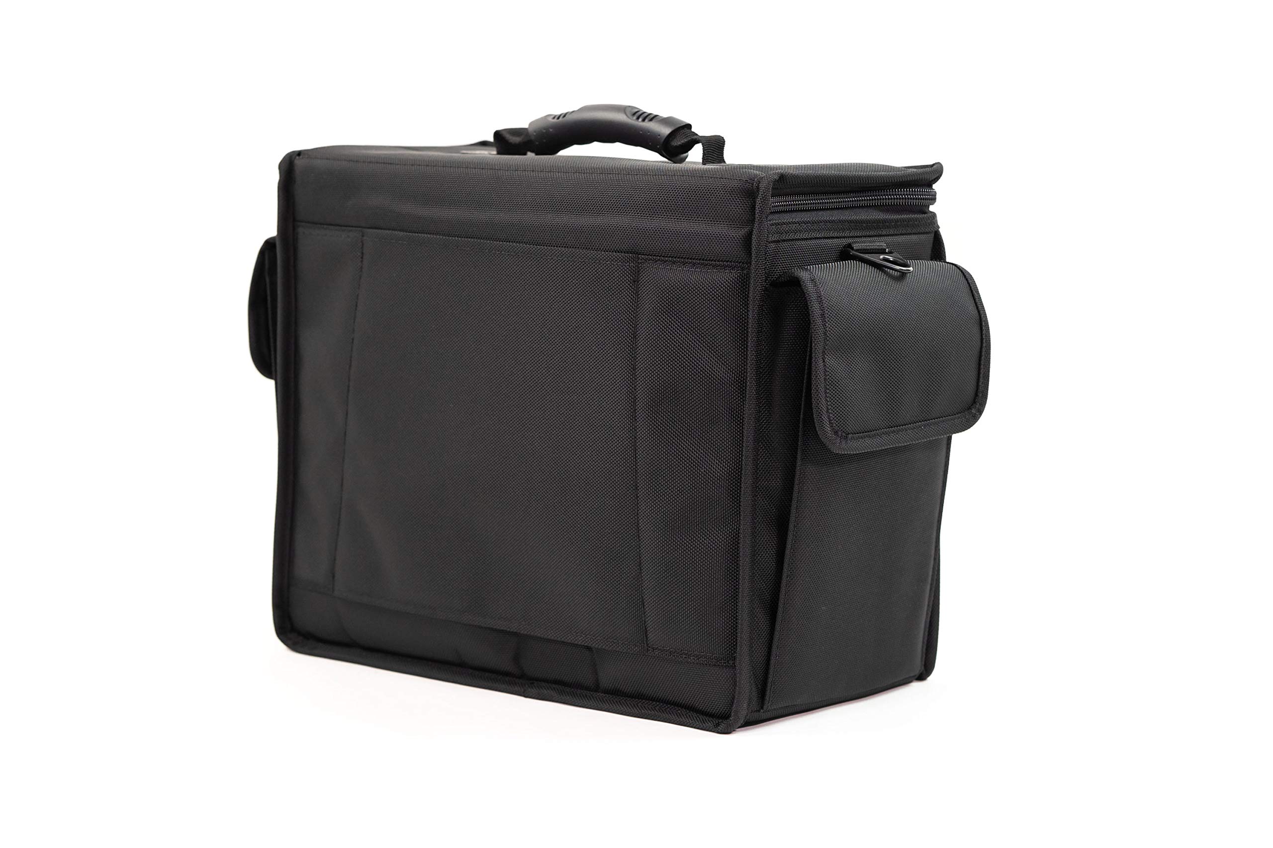 MCY Tournament Duo Gaming Bag for Nintendo Switch - Holds 8 Controllers, Adjustable Layout, ABS Hard Shell, Water Resistant (Black, 16x12x8) - Perfect for Travel, Tournaments & Gaming Events