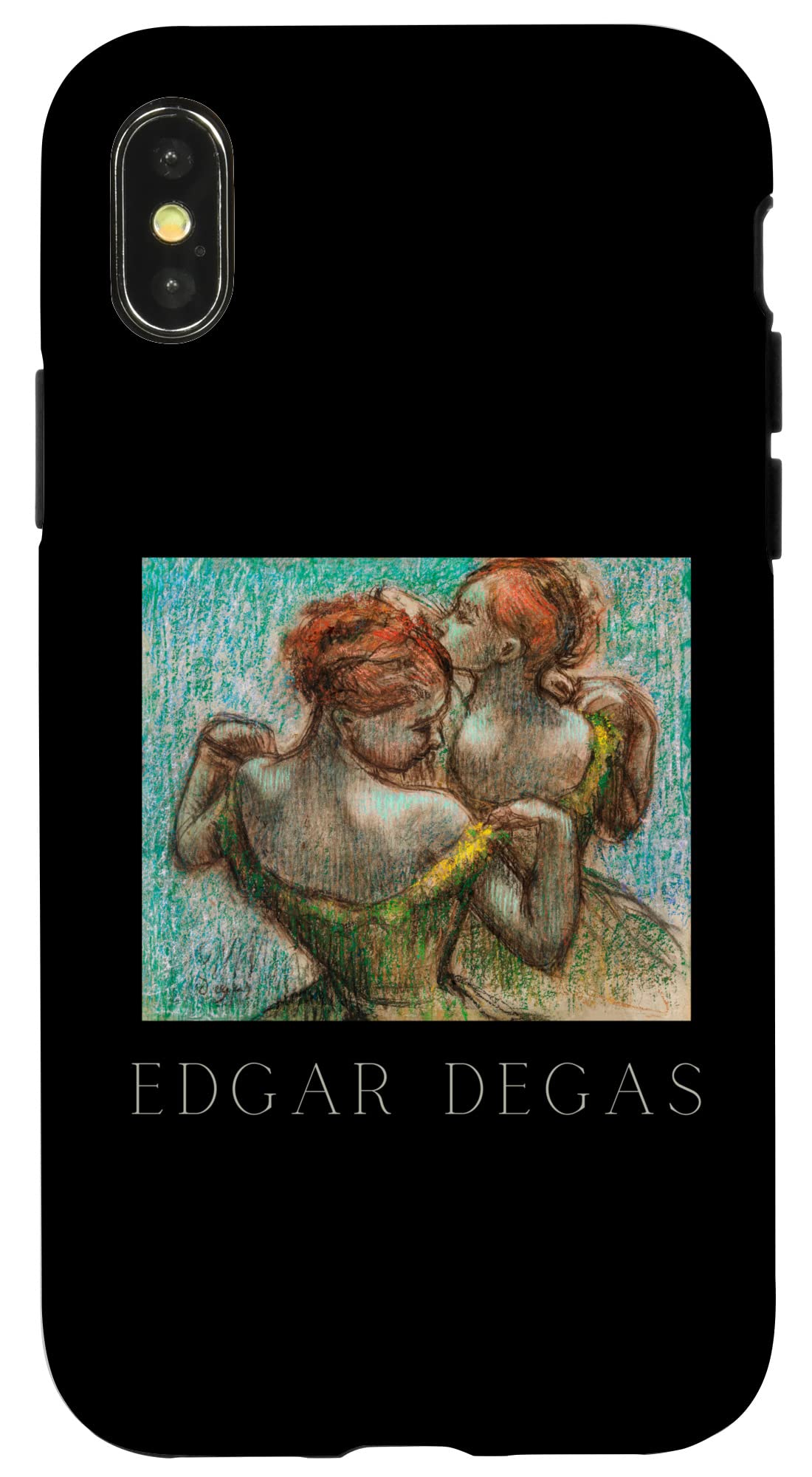 Edgar Degas Two Dancers iPhone X/XS Case - Premium Protective Phone Cover for iPhone 10/10S - Perfect for Art Lovers, Ballet Enthusiasts & Gift Giving