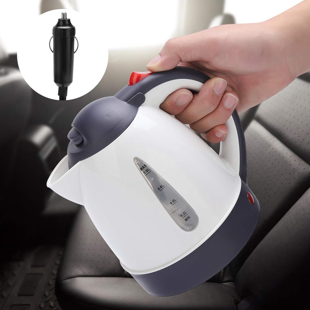 Portable Electric Water Kettle - 1000ML Cordless Fast Boiling Travel Kettle (250W) for Tea, Coffee & Instant Meals | Perfect for Car, Office, Camping & Home Use