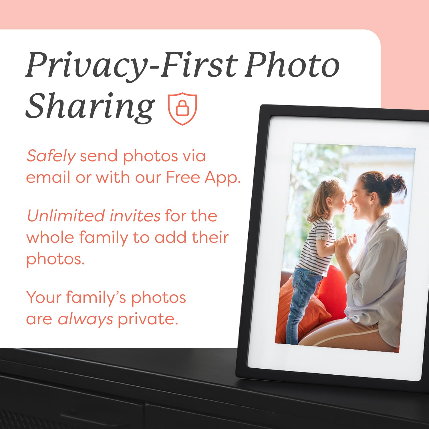 Skylight Frame – 10 Inch WiFi Digital Picture Frame with Touch Screen, Easy Setup & Customer Support | Perfect Photo Gift for Parents, Grandparents | Display Family Memories in Living Room, Bedroom, or Office