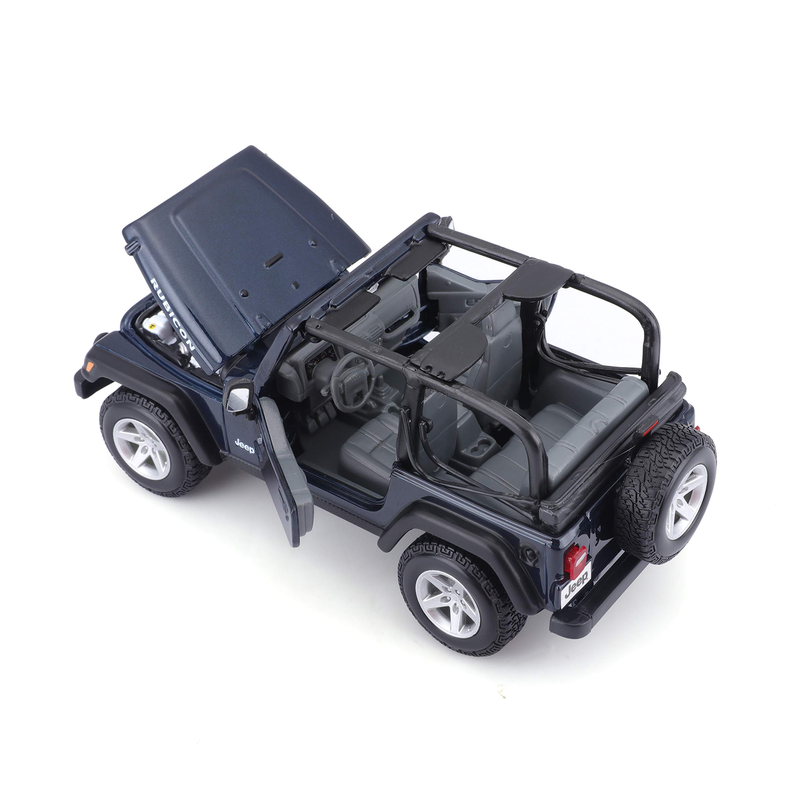 Maisto 1:27 Scale Jeep Wrangler Rubicon Diecast Model Car - Collectible Toy Vehicle for Adults & Kids (Colors May Vary) - Perfect for Display, Gifts, and Car Enthusiast Collections