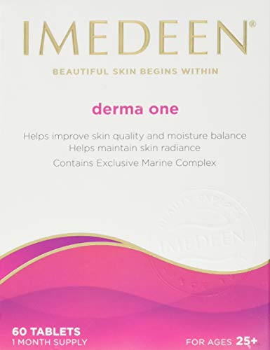 Imedeen Derma One Skin Care Supplement - 60 Tablets for Hydration & Anti-Aging | Supports Collagen Production & Skin Elasticity | Perfect for Daily Beauty Routine & Mature Skin Care