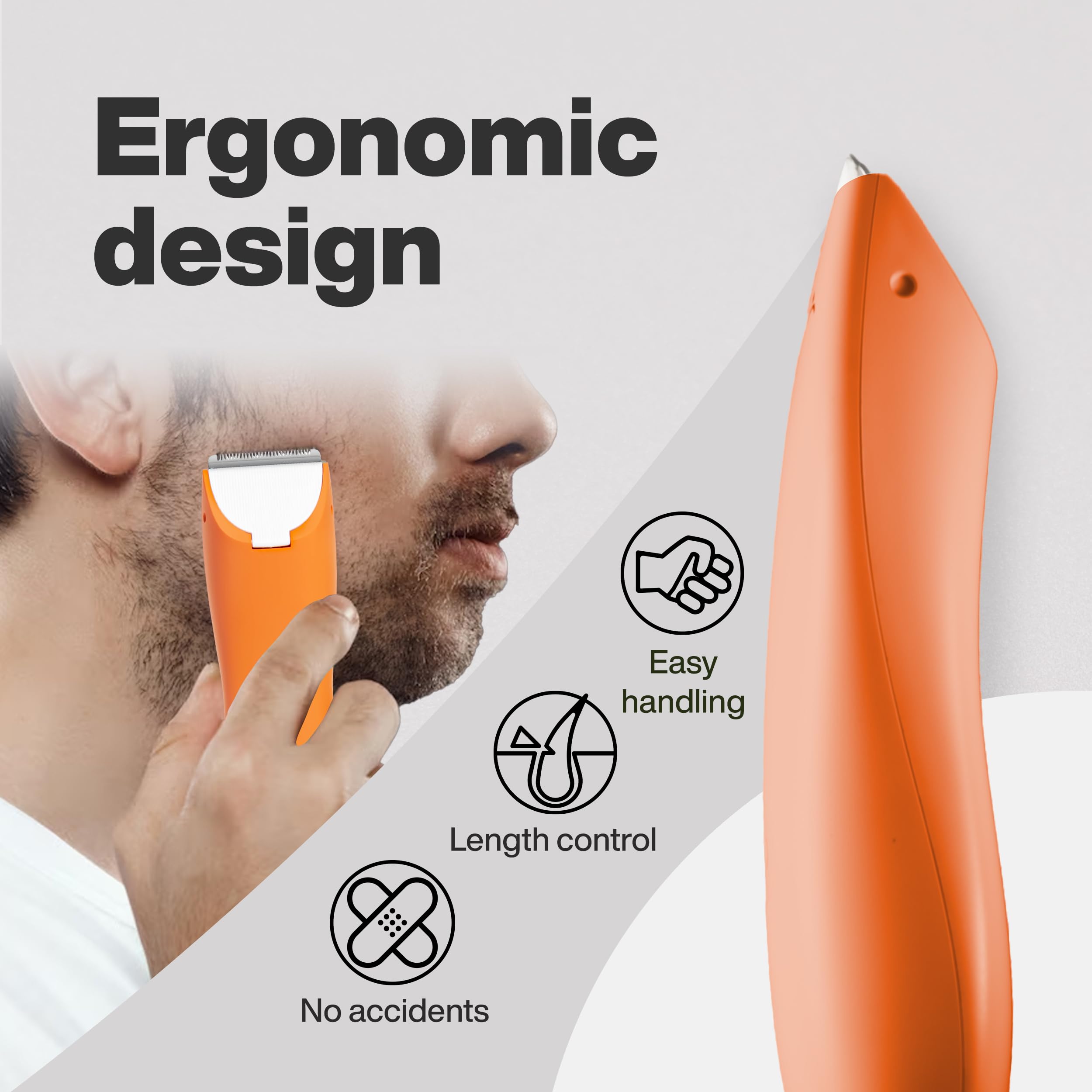 ZOMA Electric Razor for Men - Manscape Ball Trimmer & Body Beard Groomer | Waterproof Men's Shaver for Pubic Hair & Facial Hair | Perfect Birthday Gift for Him - Home & Travel Use