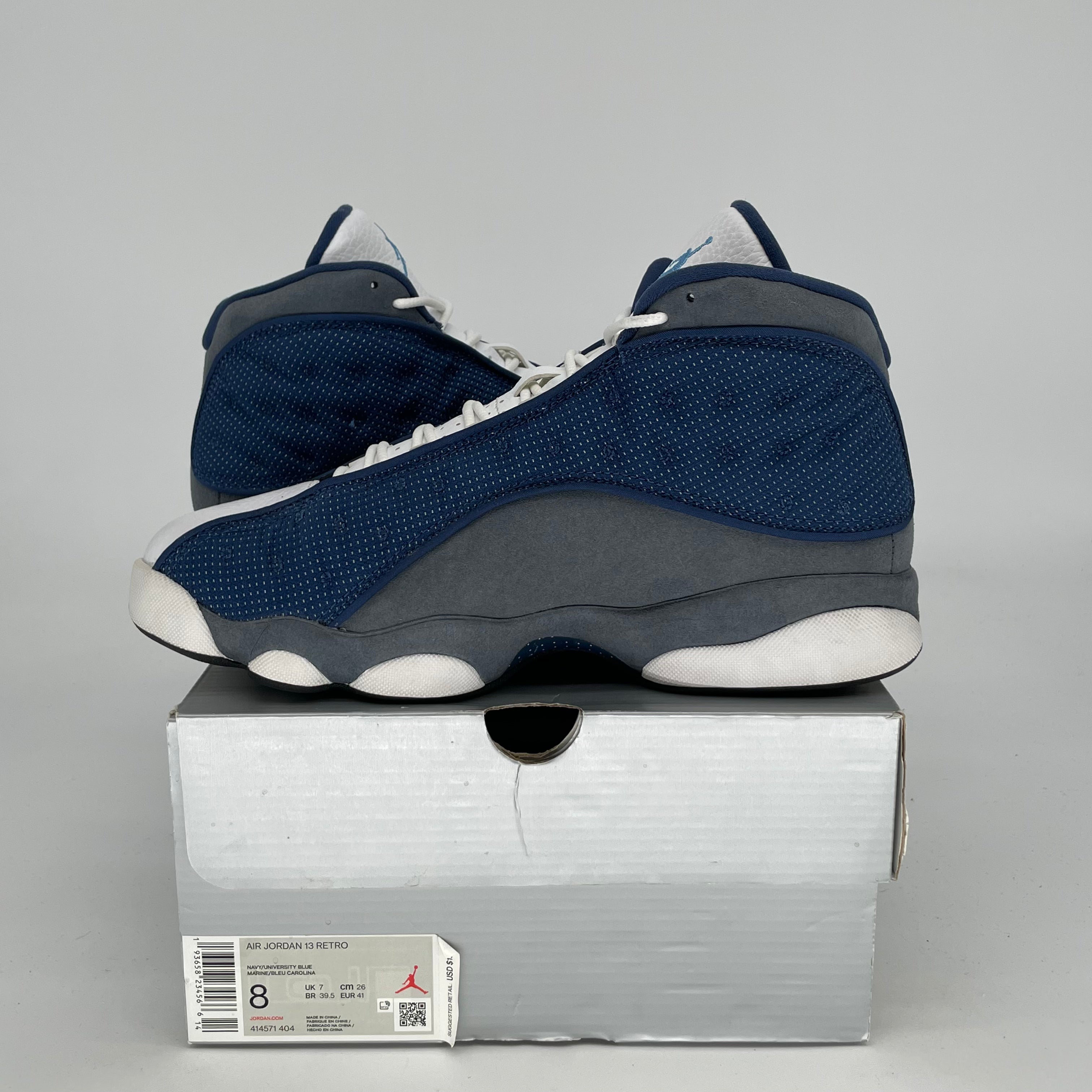 Original Air Jordan 13 Retro 'Flint' Basketball Shoes - Men's Size 8 / Women's Size 9.5W (Style Code 414571-404) - Perfect for Streetwear & Court Performance