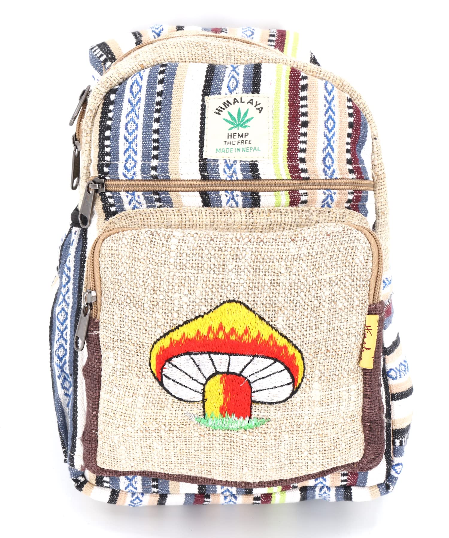 Eco-Friendly Hemp Sling Backpack - Handmade Fair Trade Hippie Festival & Hiking Crossbody Bag | Perfect for Outdoor Adventures, Music Festivals & Travel Accessories