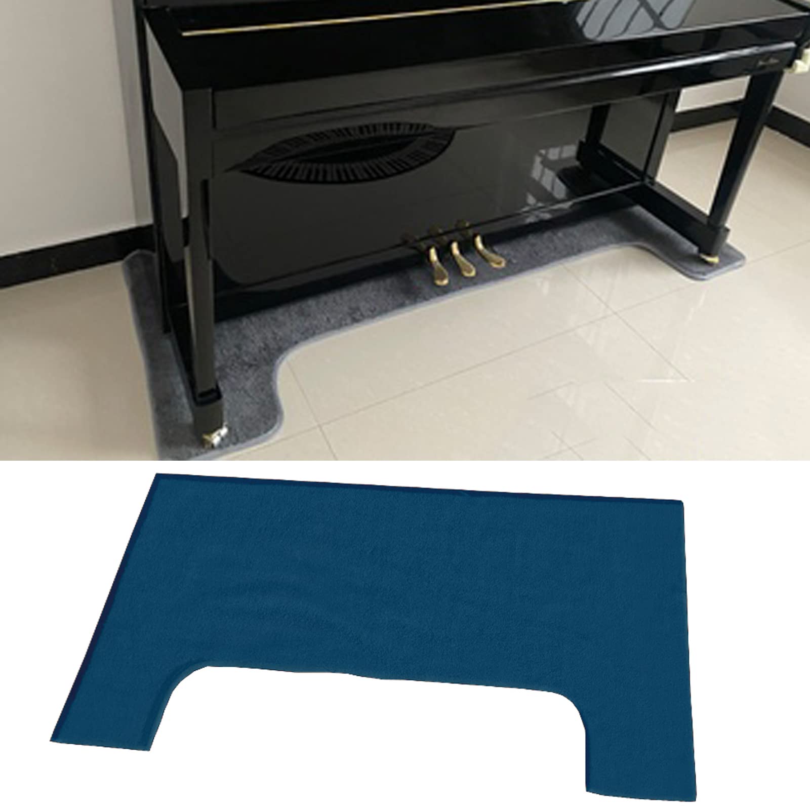 Premium Upright Piano Soundproof Rug - 70x160cm Washable Acoustic Mat for Noise Reduction & Sound Dampening | Ideal for Home Studios, Music Rooms & Apartments (Color: B, Model: 1574449)