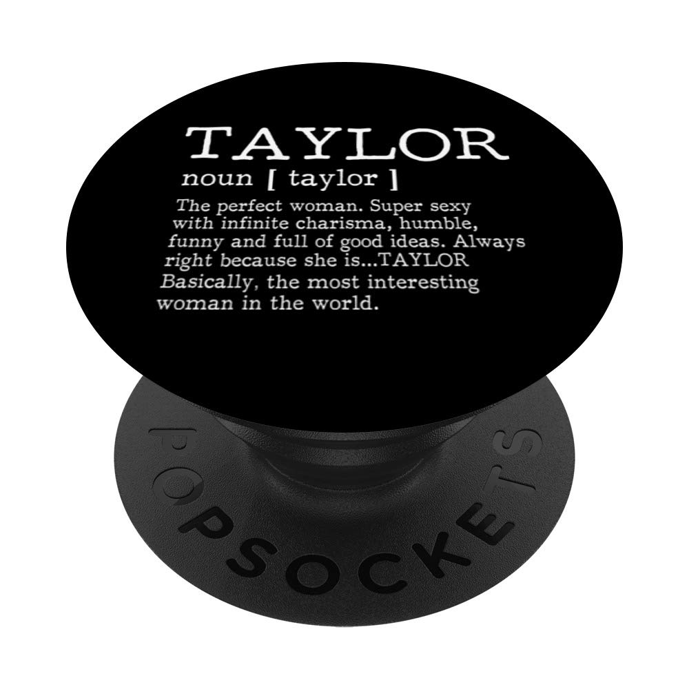 Taylor PopSockets PopGrip - Swappable Phone Grip for iPhone & Android - Perfect for Selfies, Gaming & Secure Phone Handling