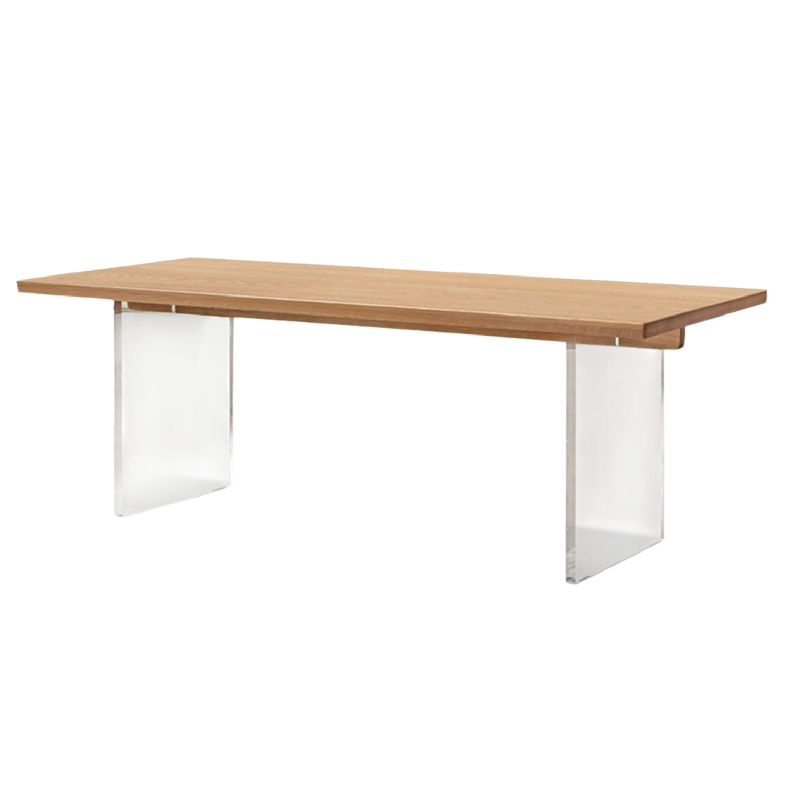 82.6*35.4*29.5 inch / 210*90*75 cm / Natural Wood Color / Oak Suspended dining table