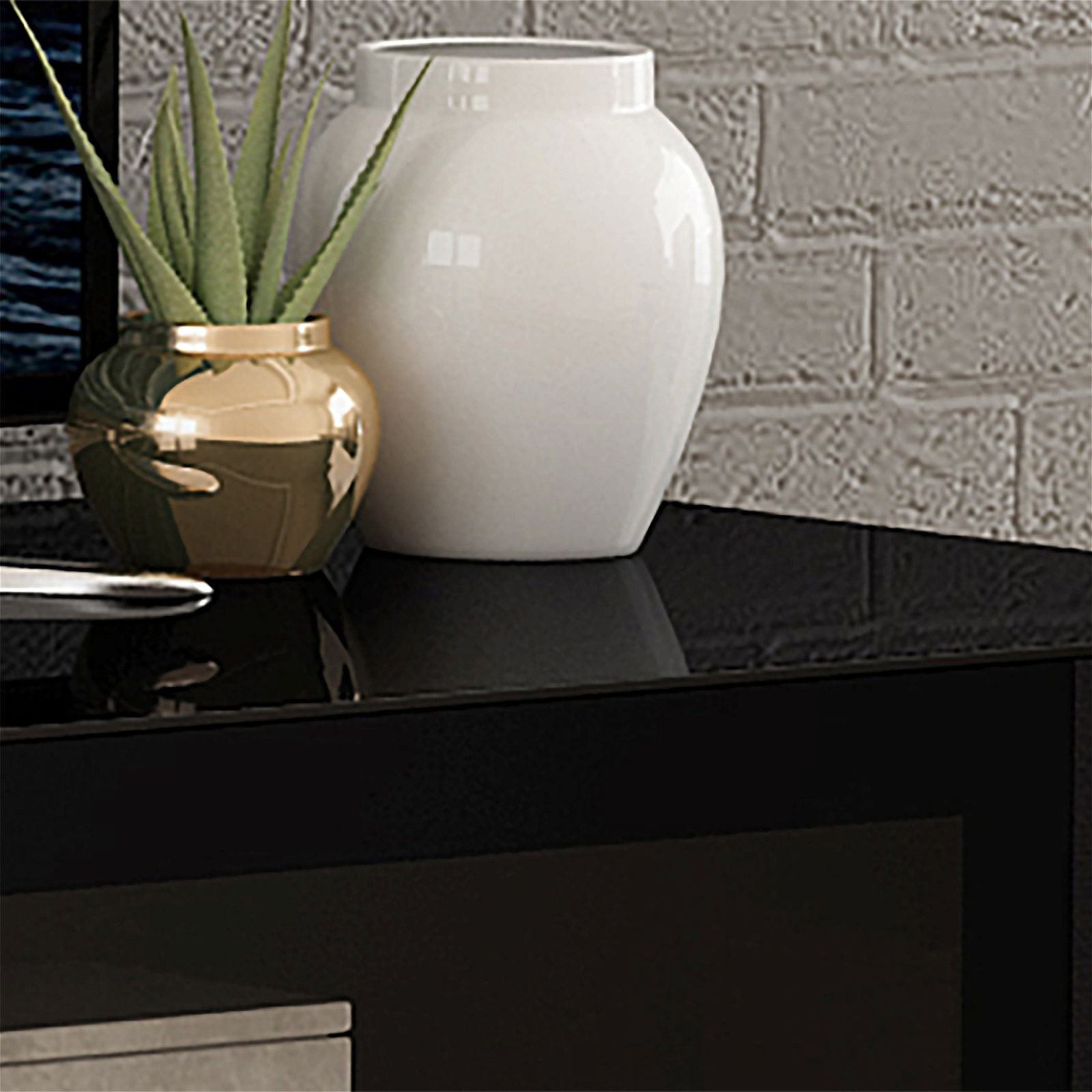 Tauris PLATINUM 180cm Black Home Theater TV Stand with Storage - Perfect for Living Room Entertainment Systems & Home Theater Setups