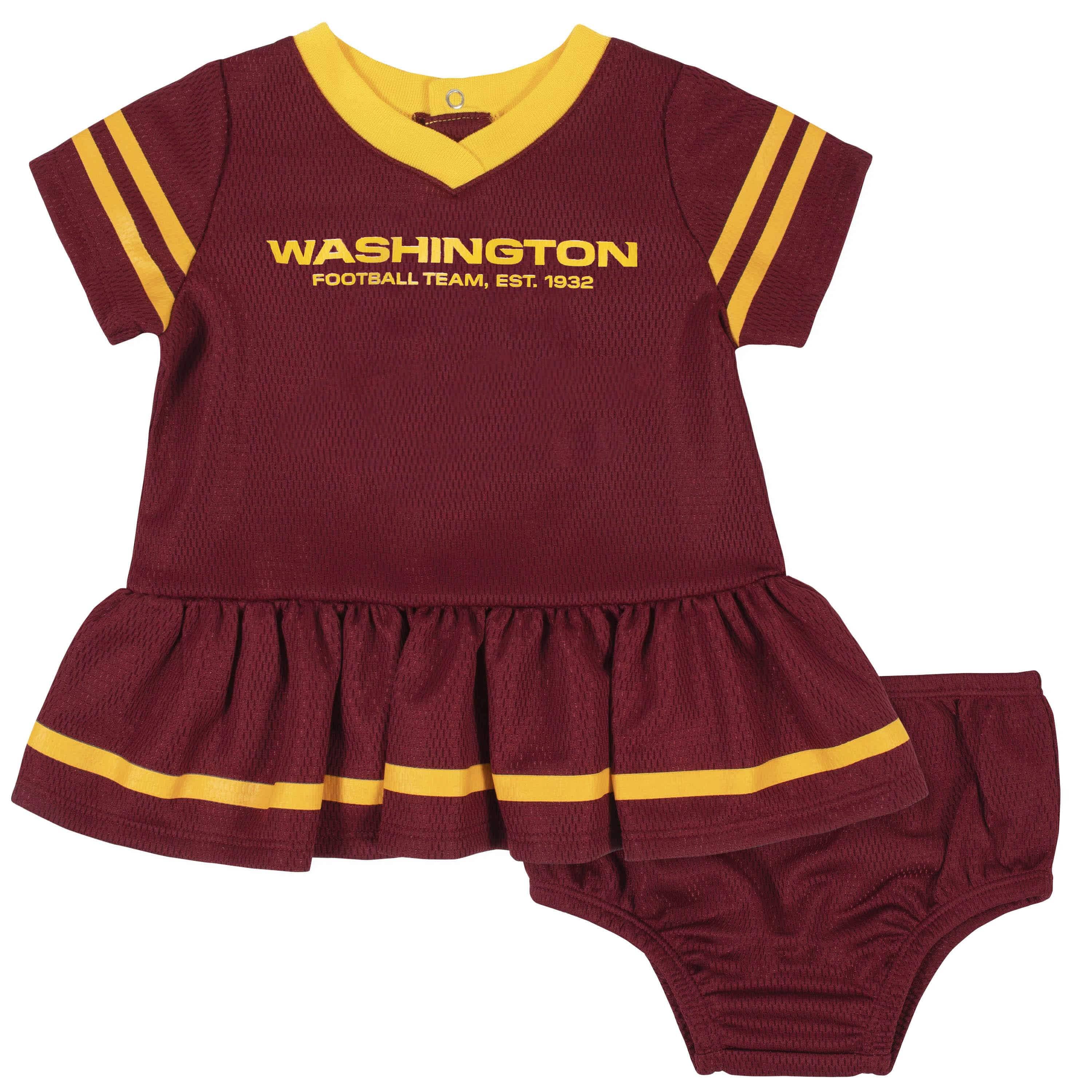 2 Piece Baby Girls Washington Dress & Diaper Cover Set - Adorable Outfit for Photoshoots, Parties & Special Occasions