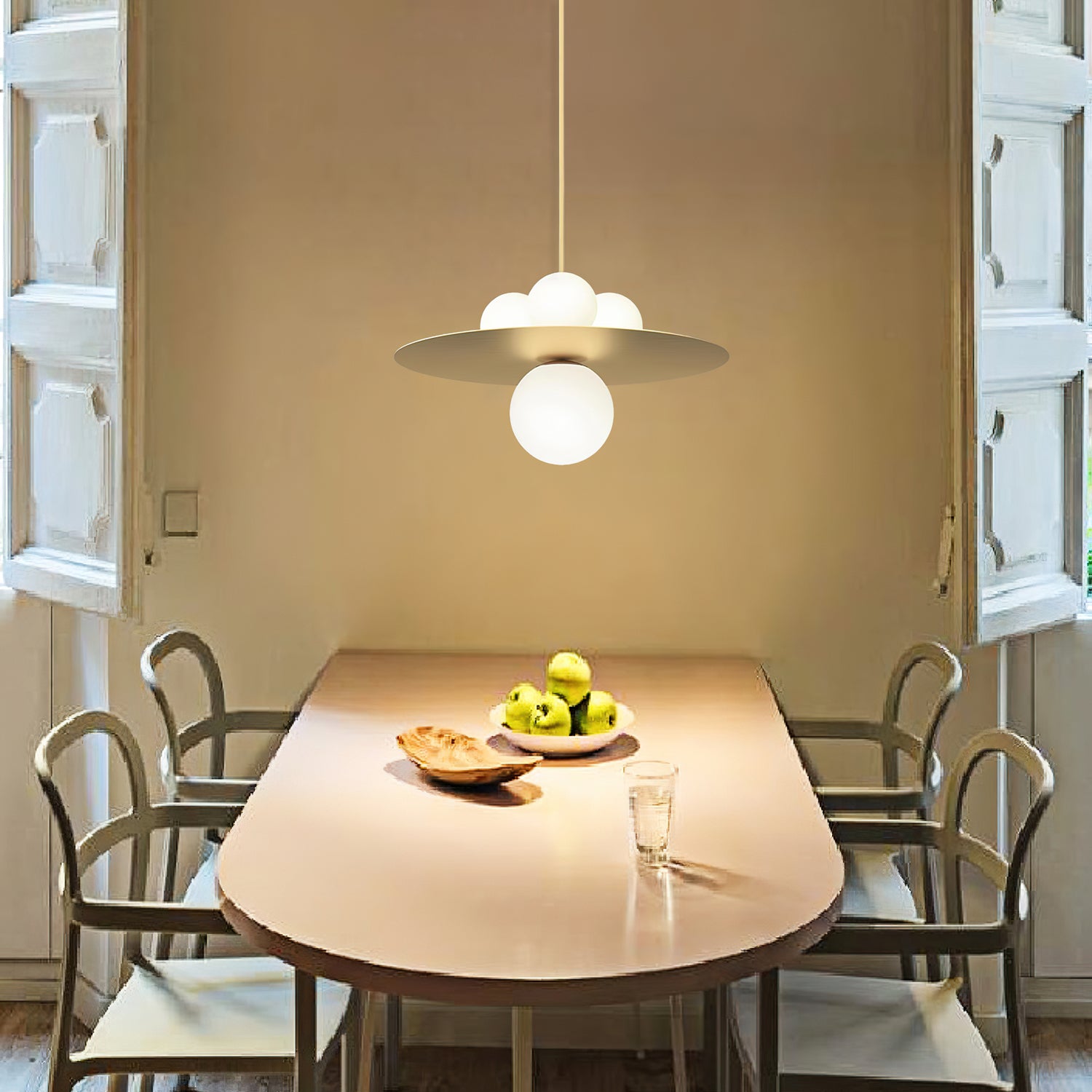 Modern Alta Pendant Light - Sleek Hanging Fixture for Dining Room, Kitchen Island & Bedroom - Energy Efficient LED Ceiling Light with Adjustable Height
