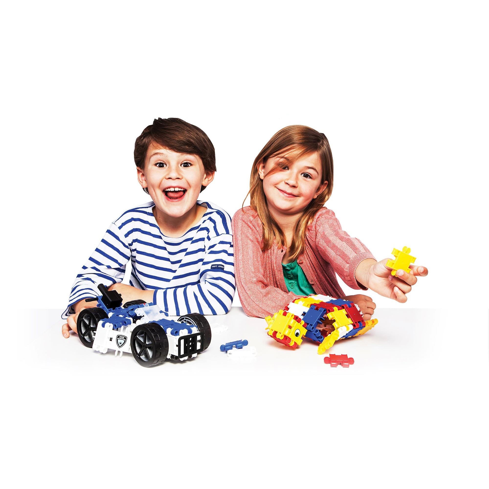 Clics Toys CLICS Mega Construction 850 Piece Bucket - Educational STEM Building Blocks for Kids | Creative Play, Classroom Learning & Birthday Gifts