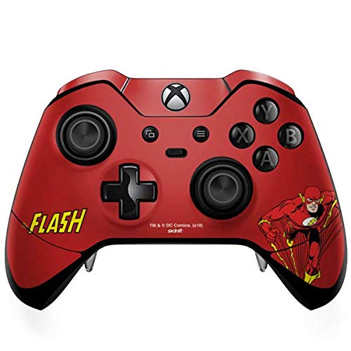 Officially Licensed Warner Bros Flash Portrait Gaming Skin for Xbox One Elite Controller - Custom Decal Sticker for Enhanced Grip & Protection - Perfect for Gamers & Collectors