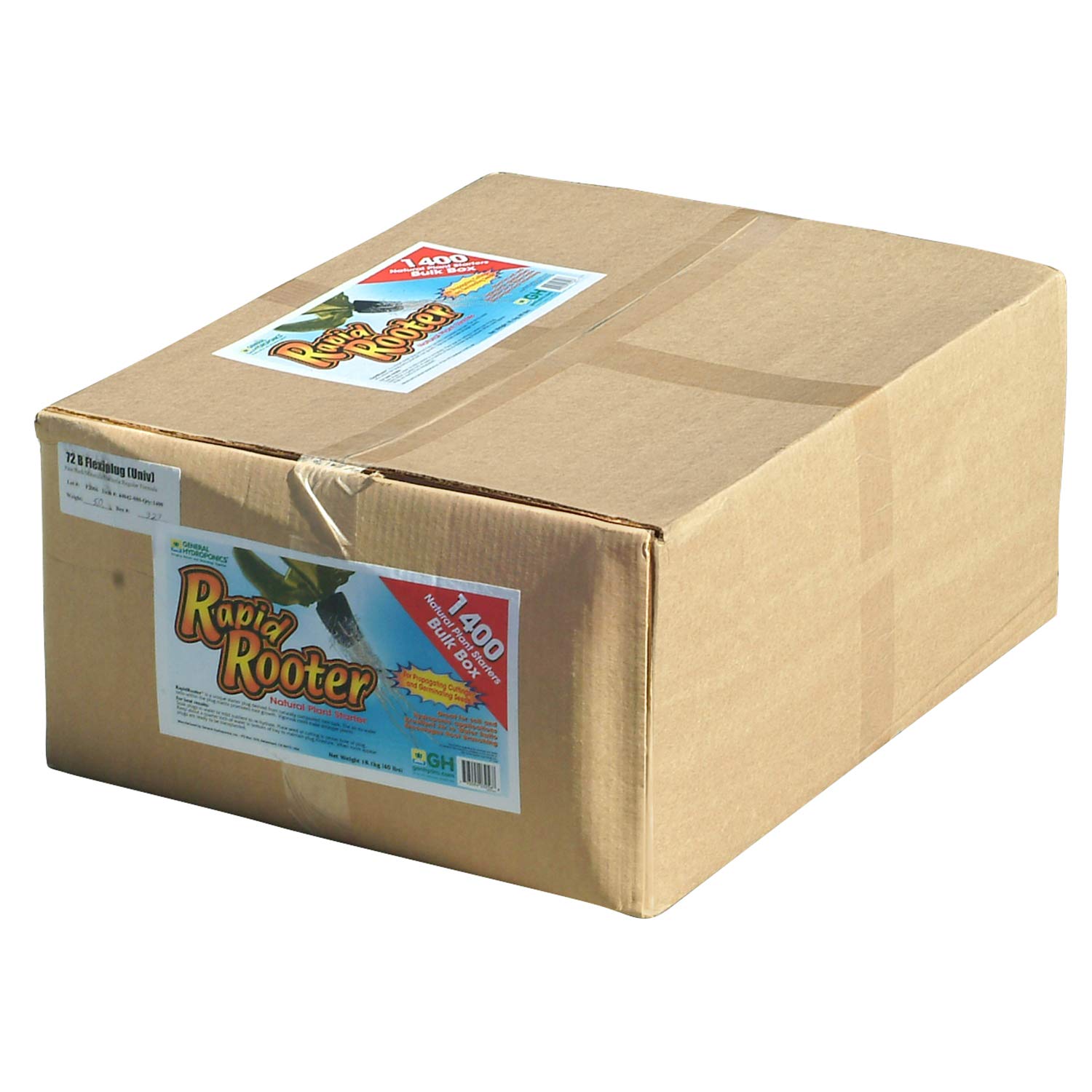 General Hydroponics HGC714150 Rapid Rooter Plant Starters - 1400 Bulk Plugs for Hydroponic Seedlings, Cloning & Indoor Gardening - Perfect for Grow Rooms, Greenhouses & Home Gardeners