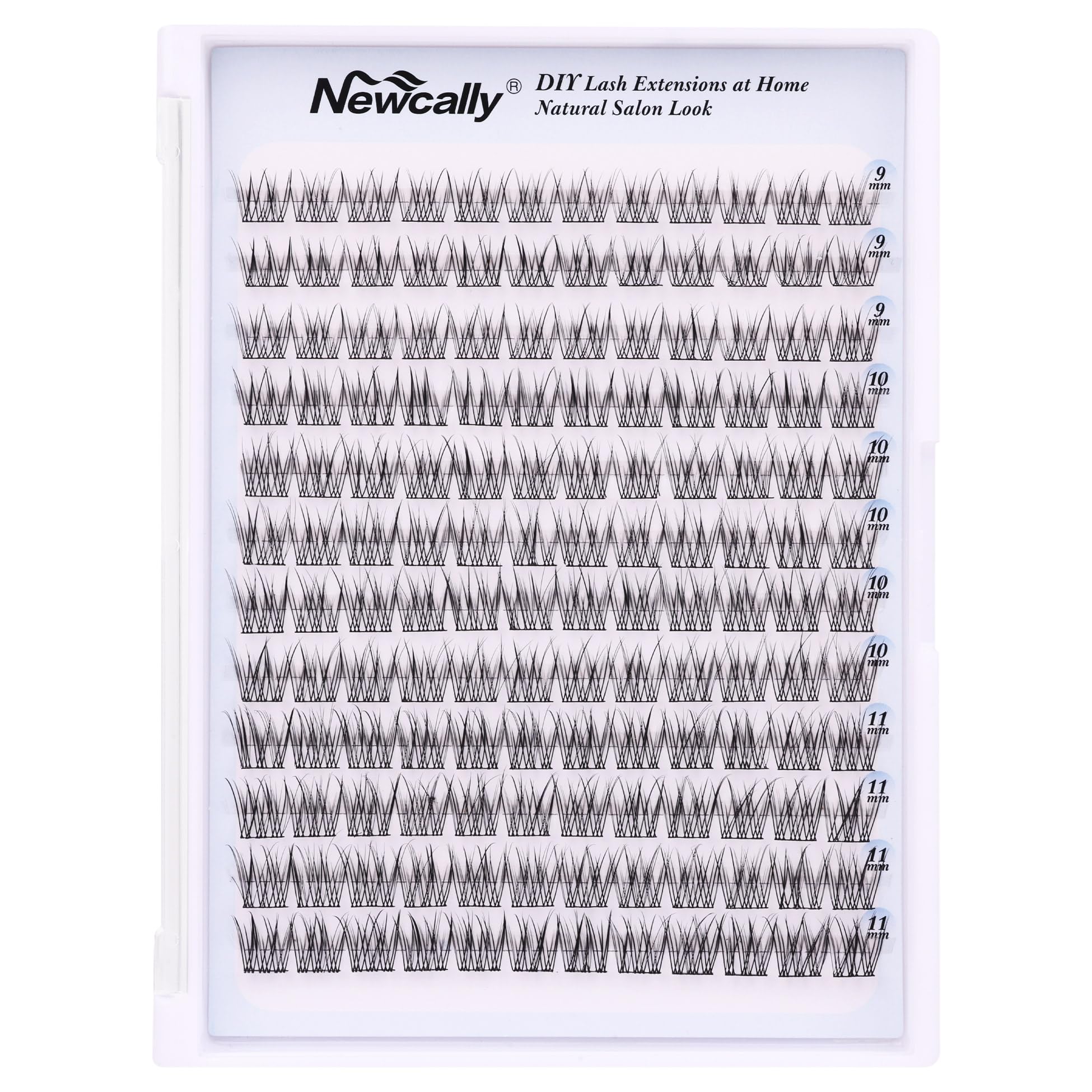 Natural DIY Eyelash Extension Clusters - 144 Pcs Wispy Individual Faux Mink Lashes, C Curl 9-11MM for Home Use | Perfect for Everyday Wear, Special Occasions & Professional Makeup
