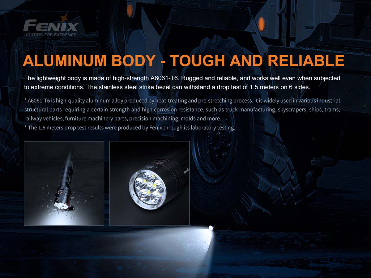 Fenix LR35R 10000 Lumens Rechargeable Flashlight - Ultra Bright LED Torch for Camping, Hiking, Emergency & Outdoor Adventures