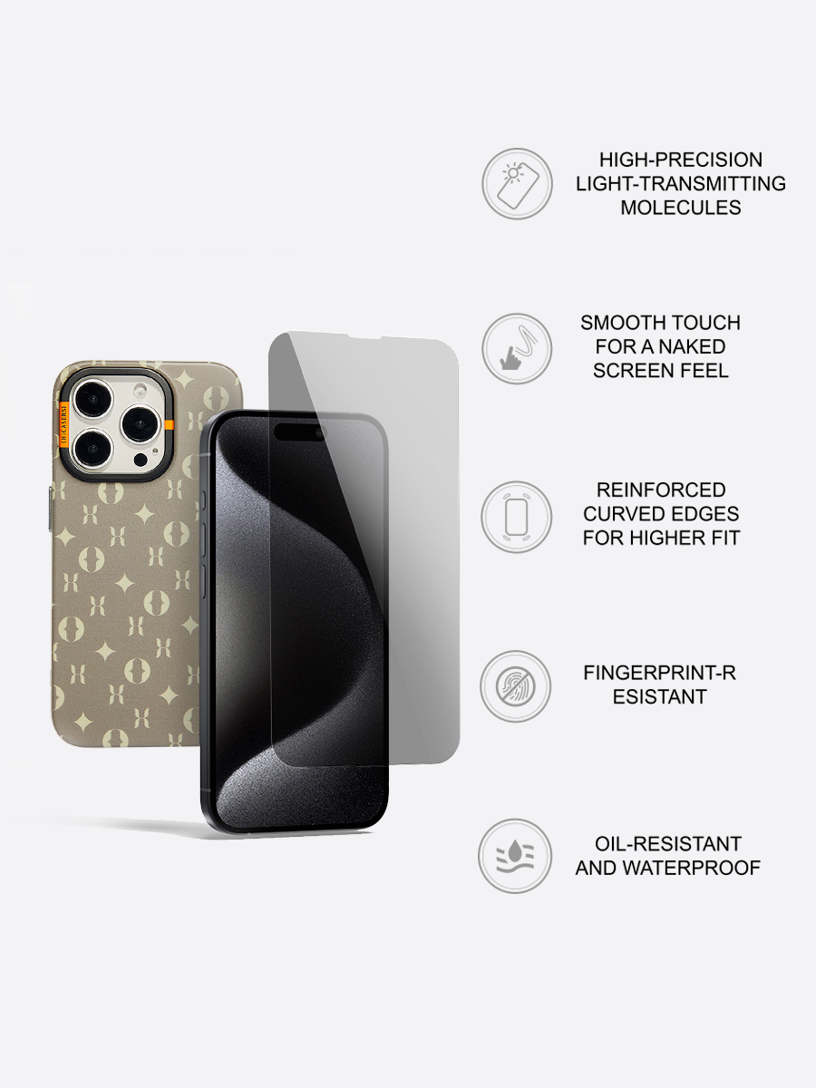 HD Privacy Tempered Glass Screen Protector for iPhone & Samsung - Anti-Spy, Anti-Glare, 9H Hardness - Perfect for Office, Banking & Public Use
