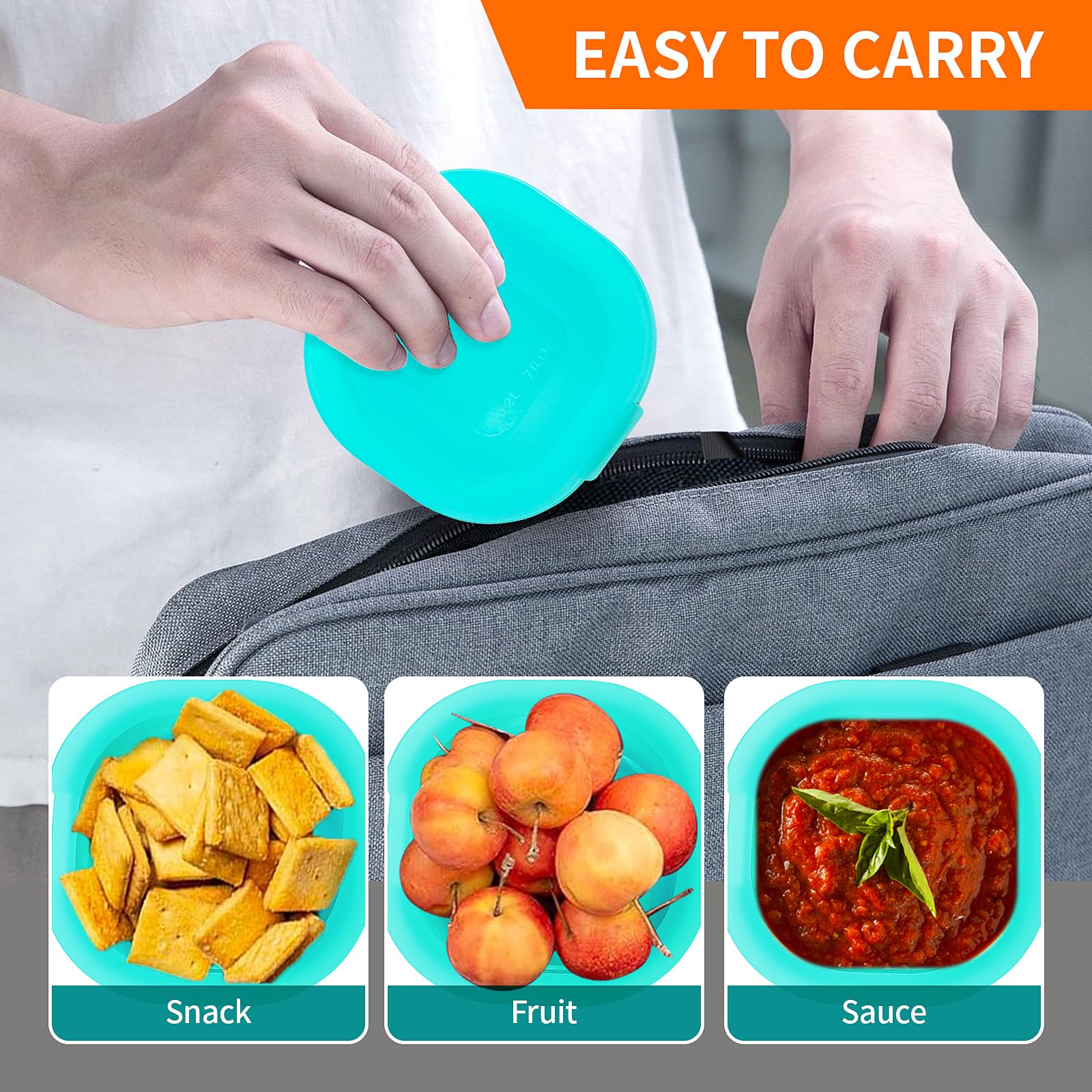 3-Pack Nonstick Silicone Square Egg Pan with Lid for Air Fryer - Perfect for Square Breakfast Eggs, Meal Prep & Healthy Cooking | BPA-Free, 3-Inch Green Containers