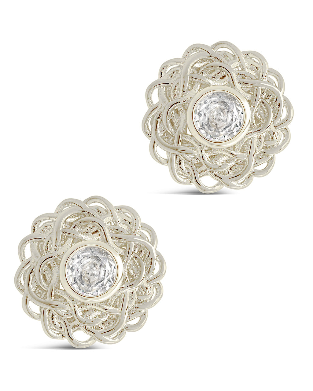 Lanira CZ Stud Earrings for Women - Cubic Zirconia Silver Earrings - Elegant & Hypoallergenic Jewelry for Daily Wear, Parties & Gifts