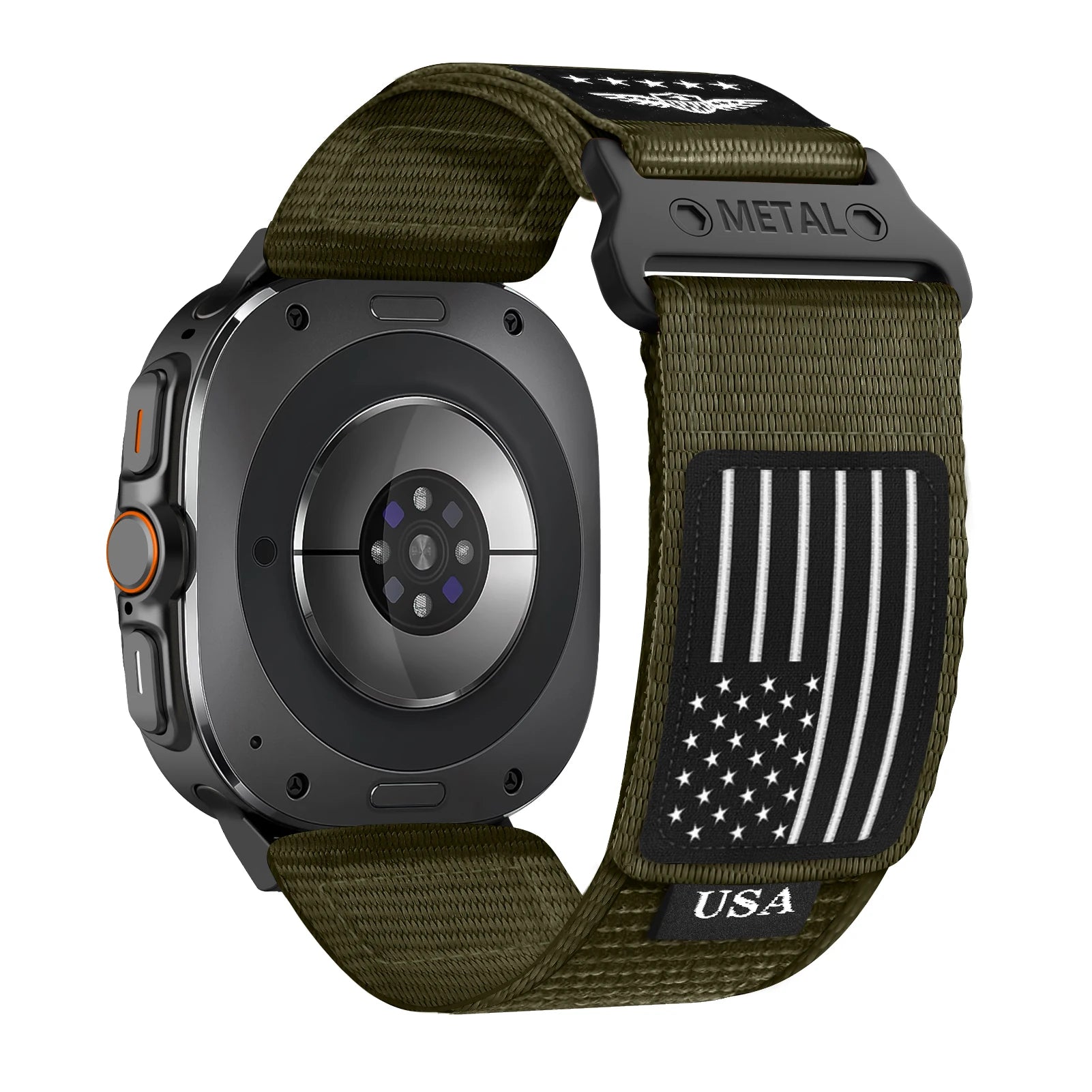 Durable Nylon Military Strap for Samsung Galaxy Watch Ultra - Tactical Watch Band for Outdoor, Hiking, and Adventure Activities