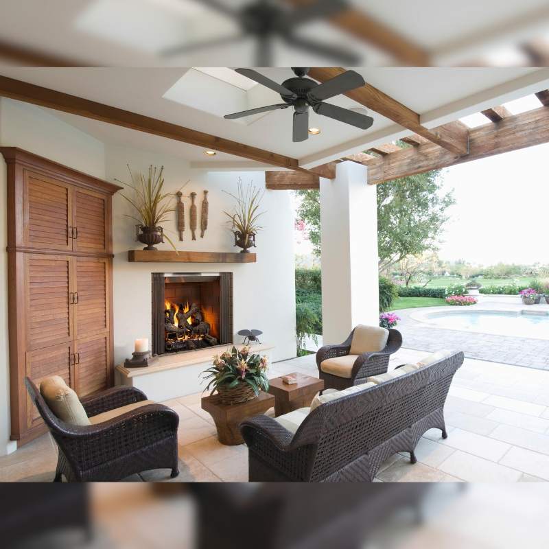 Majestic Castlewood 42 Inch Outdoor Wood Burning Fire Pit - Perfect for Backyard Gatherings, Patio Decor & Camping Trips