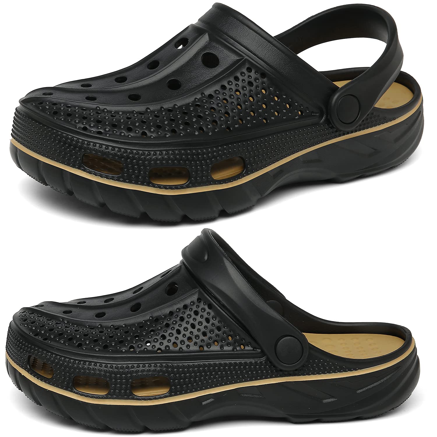ChayChax Unisex Arch Support Clogs - Slip-On Garden & Beach Shoes with Removable Cushion Footbed | Comfortable Outdoor Slippers for Walking, Gardening, and Beach Activities