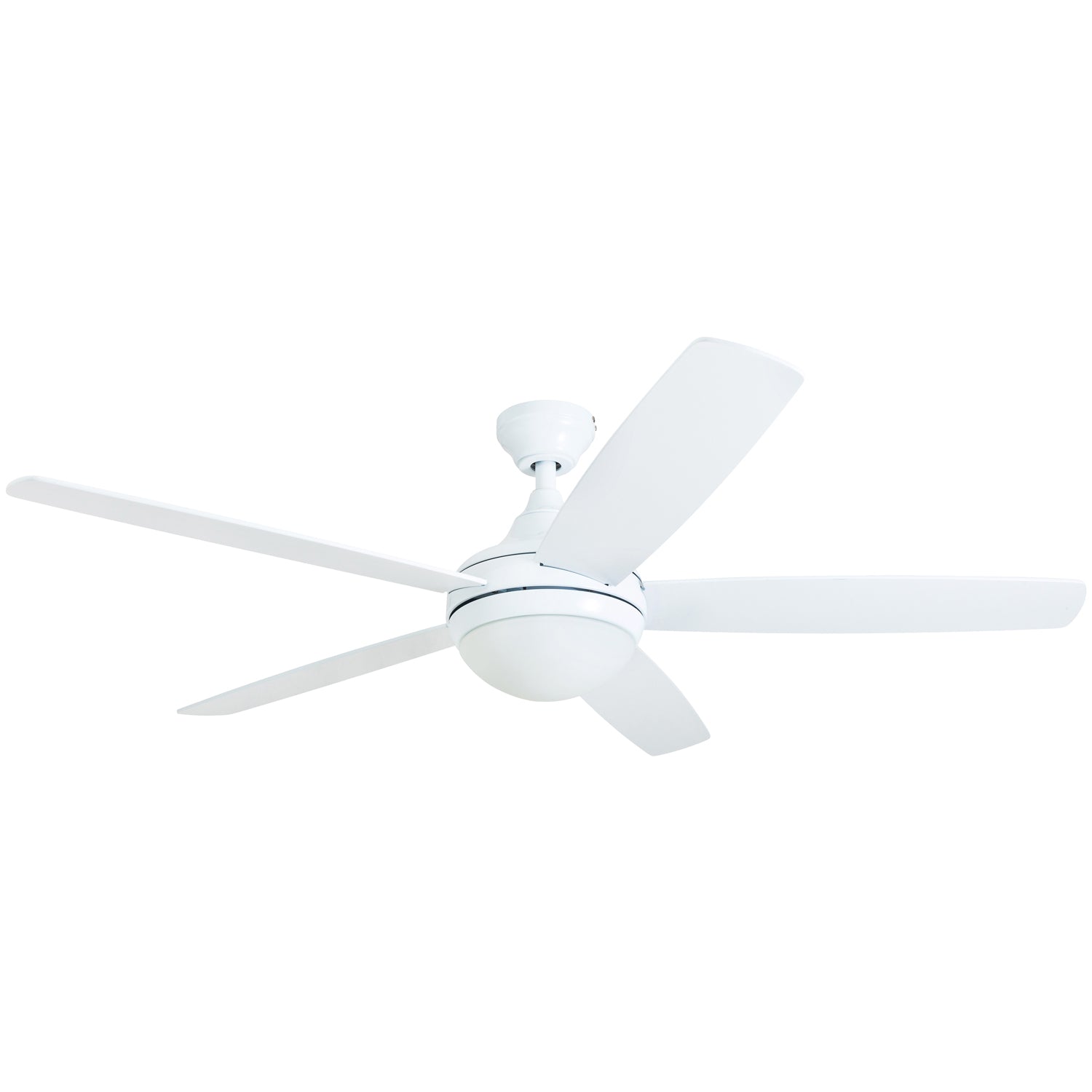 52 Inch Ashby White Ceiling Fan with Remote Control - Quiet, Energy Efficient for Bedroom, Living Room & Outdoor Spaces