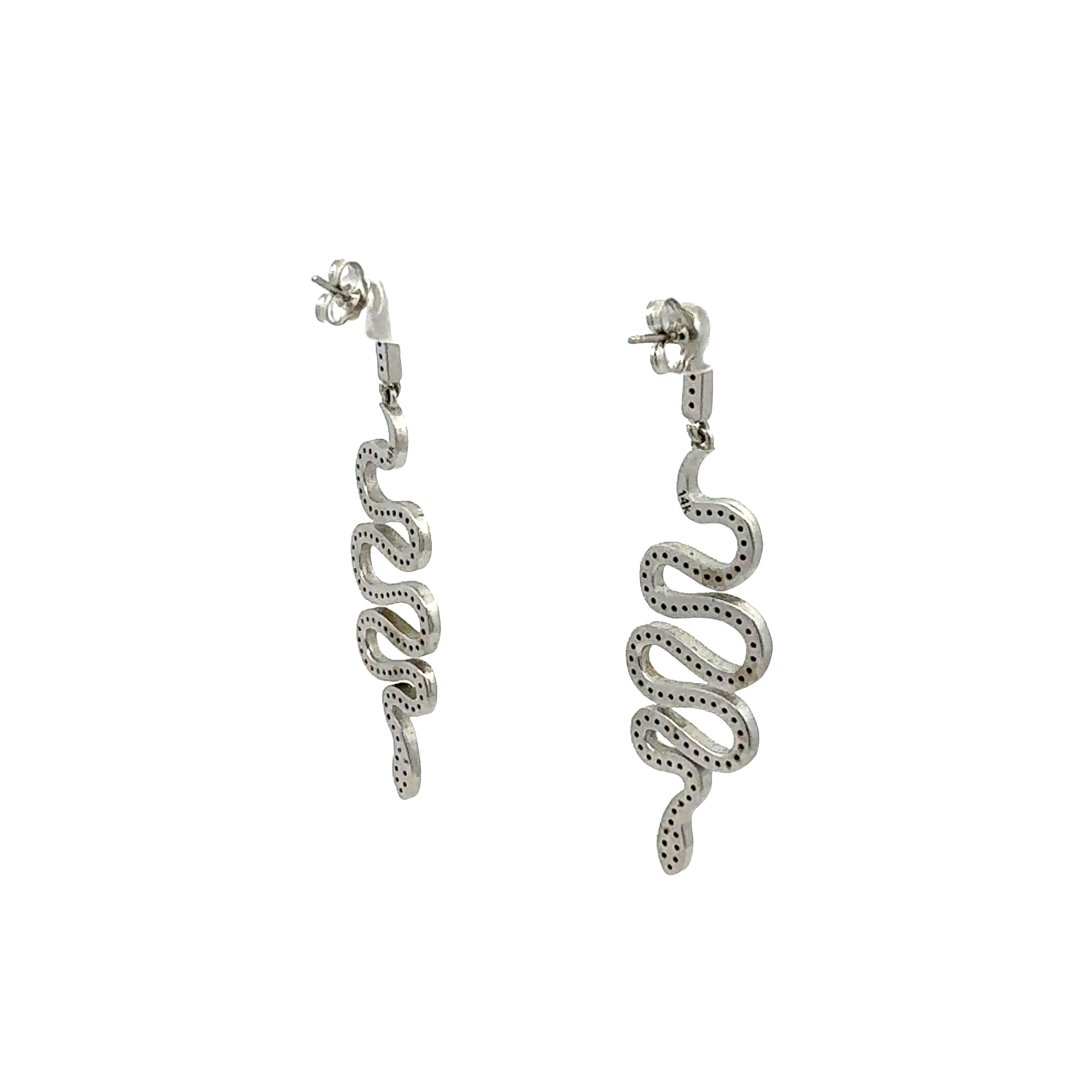1.15 Carat Round Brilliant I SI1 Diamond 14K White Gold Drop Earrings for Women - Elegant Dangle Earrings for Wedding, Party & Special Occasions