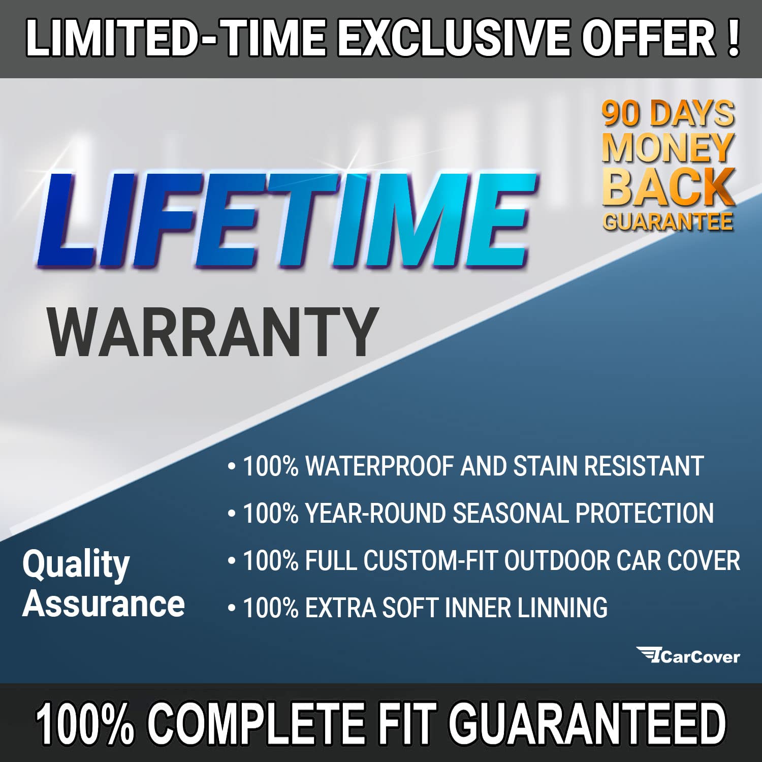 Premium Waterproof All-Weather Car Cover for Ferrari California (2008-2014) - Custom Fit Outdoor/Indoor Protection with Padded Design & Straps - Sun, Snow, Storm Shield for Garage, Travel & Long-Term Storage