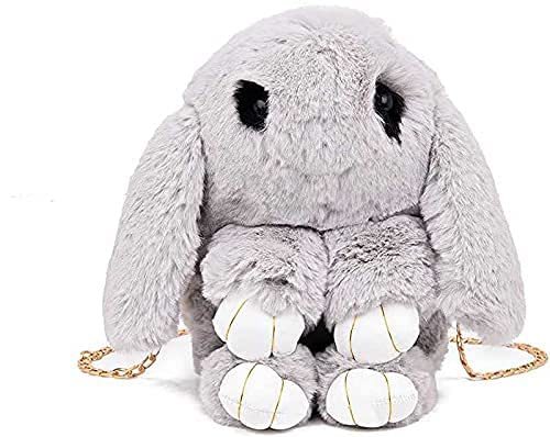 Cute Plush Rabbit Sling Bag for Women & Girls - Soft Fluffy Bunny Shoulder Bag Crossbody Purse - Multicolor Fashion Accessory for Casual Outings, Travel, and Everyday Use