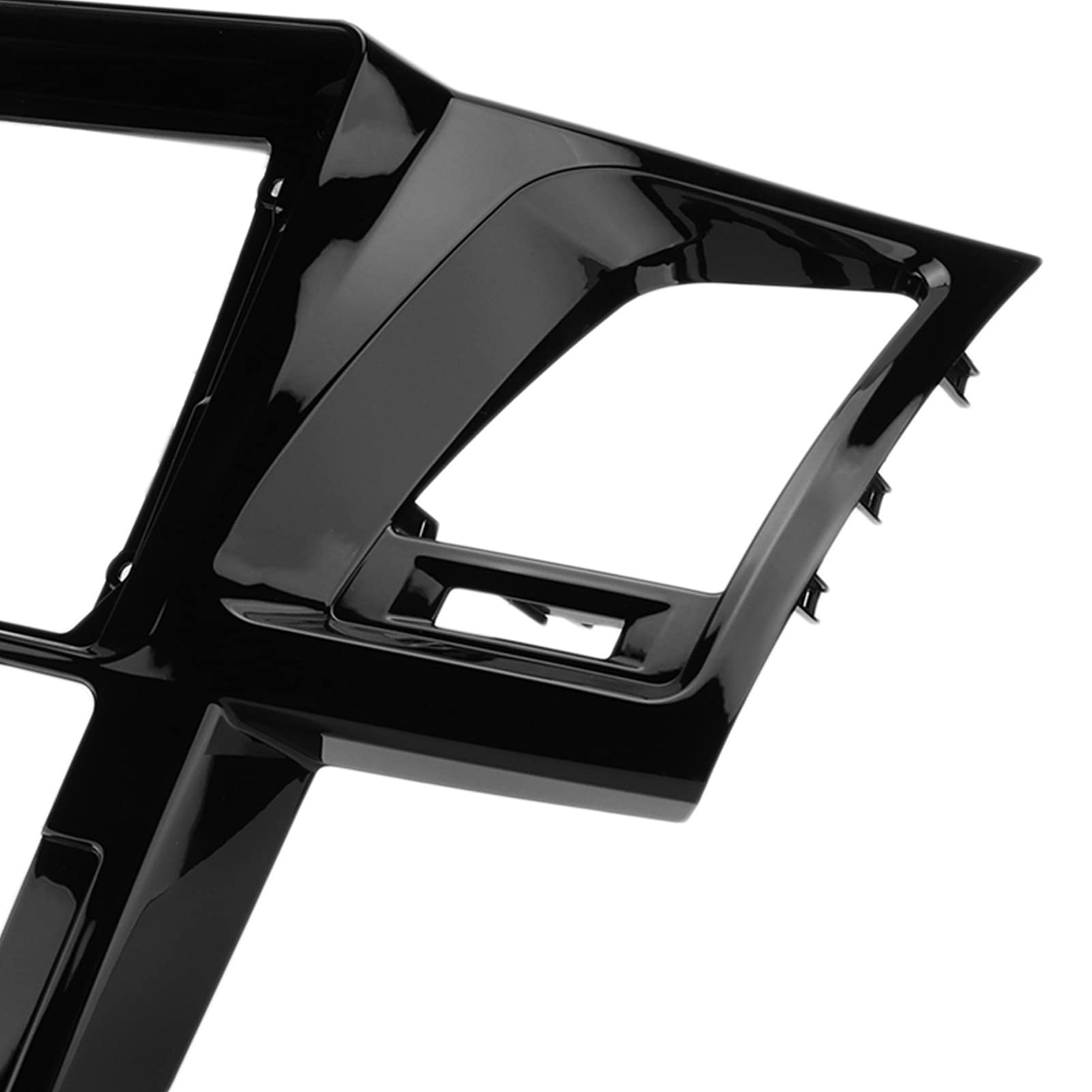 Aramox 2-DIN Car Stereo Fascia Trim Panel - Black Radio Bezel Replacement for Toyota Hilux 2004-2008 | Perfect for Audio System Upgrades & Dash Modifications