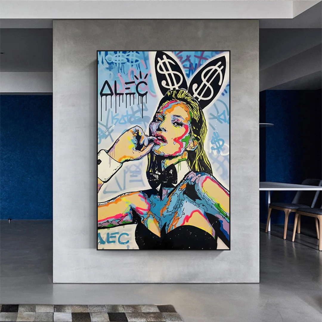Alec Monopoly Limited Edition Kate Moss Art Print - Pop Culture Wall Decor for Home & Office