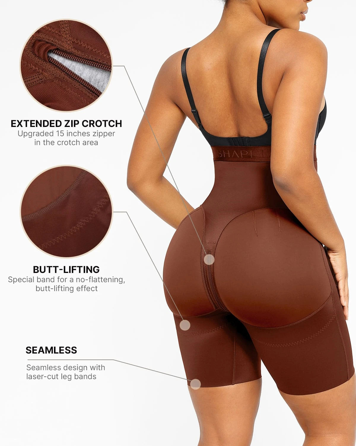AirSlim® Butt Lifting High Waist Shorts for Women - Tummy Control Shapewear & Body Shaper - Perfect for Workout, Yoga & Everyday Wear