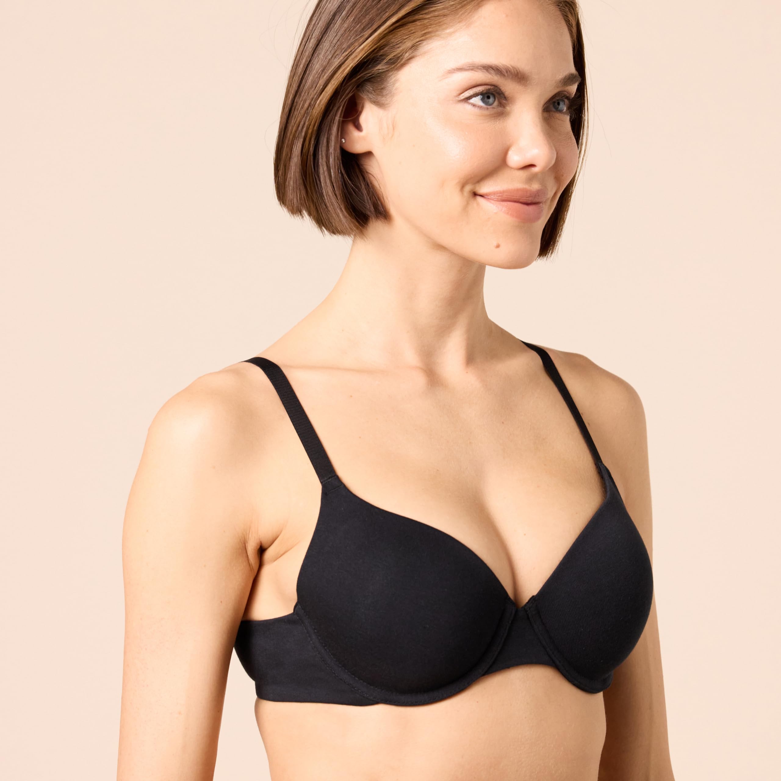 Amazon Essentials Women's Comfortable Underwire T-Shirt Bras 2-Pack - Perfect for Everyday Wear, Workouts & Layering