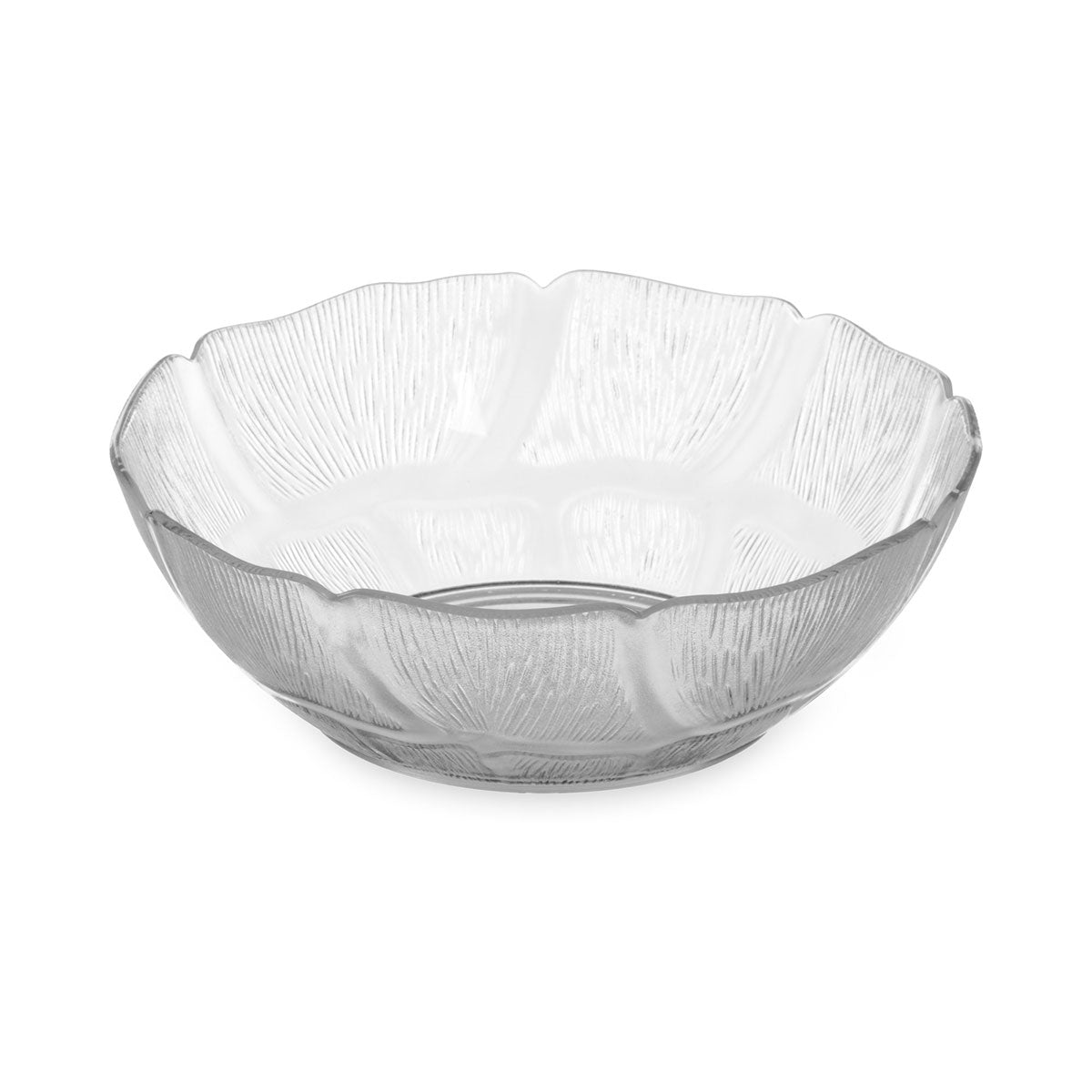 Carlisle 690407 Clear 18 oz Petal Mist Bowl - Durable Plastic Serving Bowl for Salads, Desserts, and Party Snacks - Perfect for Home, Restaurants, and Catering Events