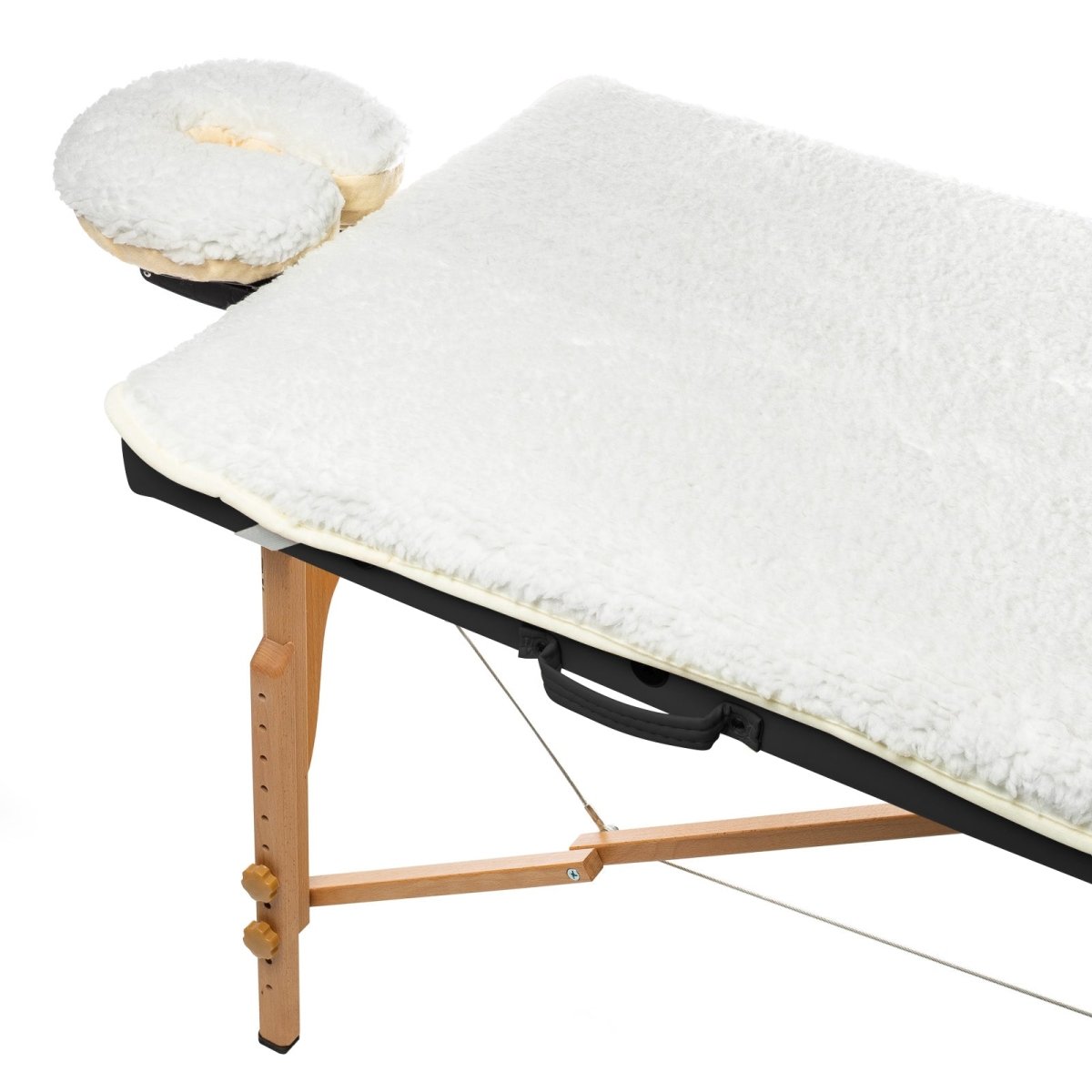 2-Piece Fleece Massage Table Pad Set for Spa, Salon & Home Use - Soft & Comfortable Massage Bed Covers