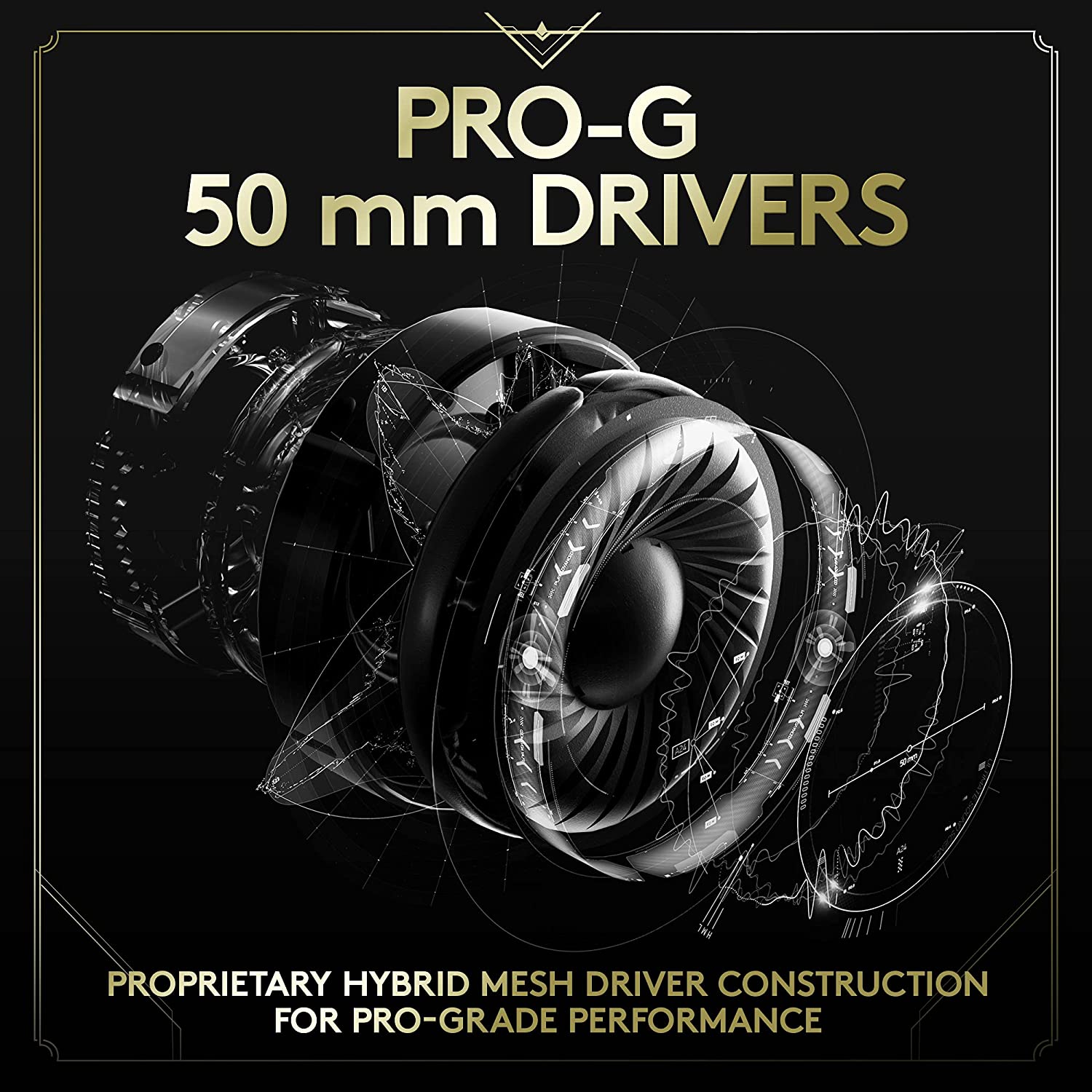 Logitech G PRO X Wireless Gaming Headset with Blue VO!CE - Pro-G 50mm Drivers, DTS Headphone:X 2.0 - for PC, PS4, PS5, Xbox (Perfect for Competitive Gaming & Streaming)