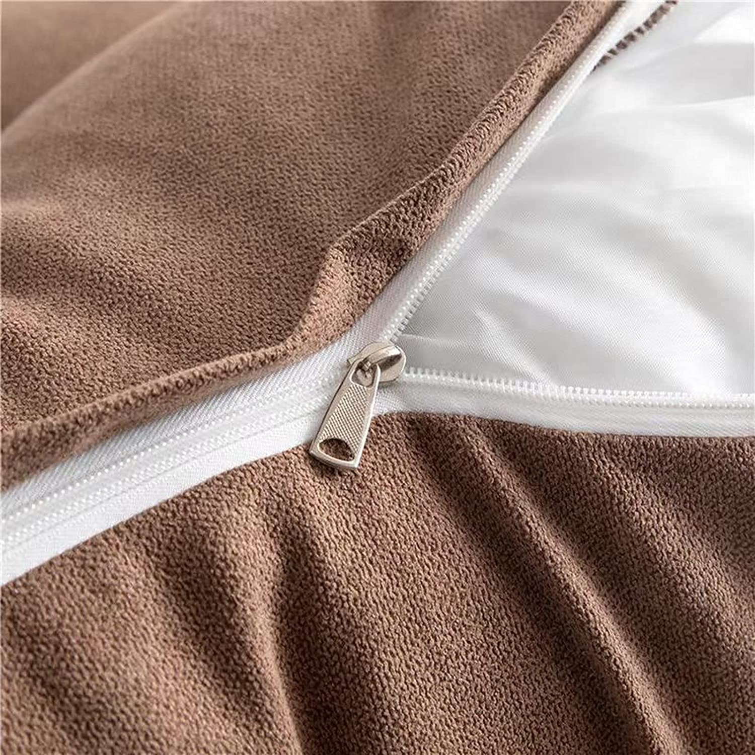 **Large Triangular Reading Pillow with Removable Cover & Side Pockets - Wedge Backrest Cushion for Bed, Sofa, or Floor (39