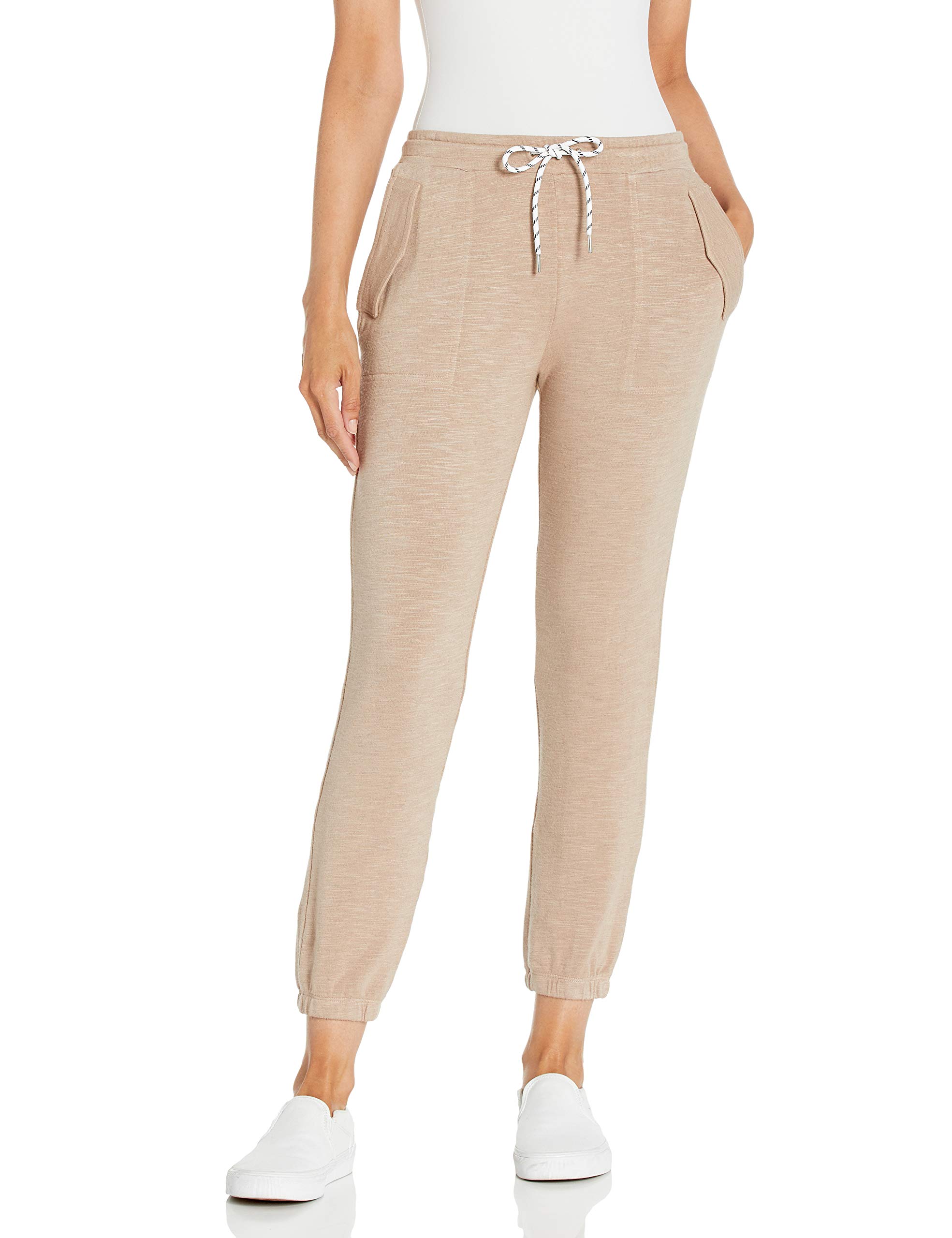 Monrow Women's Jogger Sweatpants - Soft Fleece Lounge Pants with Pockets for Yoga, Running & Casual Wear