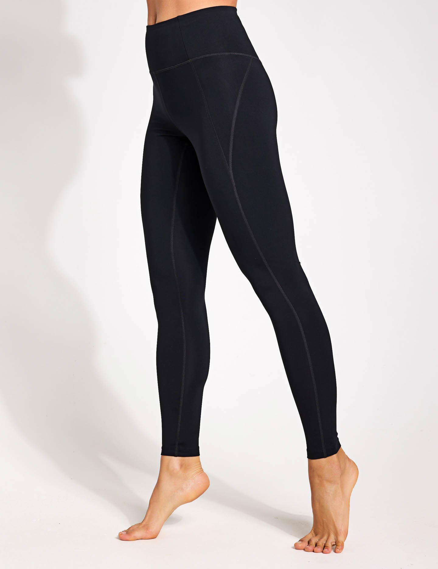 High Waisted Compression Leggings for Women - Black - Perfect for Yoga, Running & Workouts