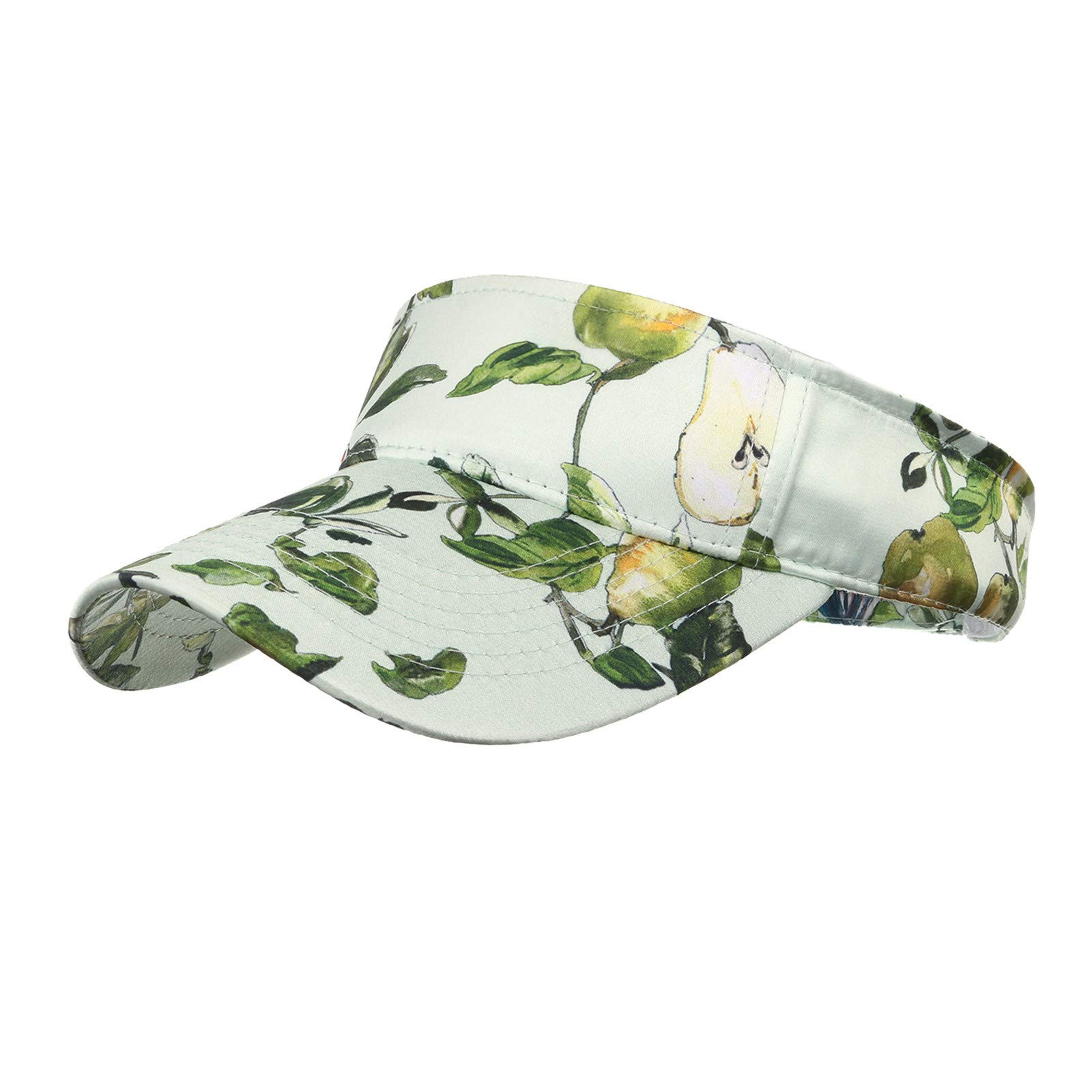 Stylish Adjustable Baseball Cap for Women & Men - Sun Hat with White Visor, Floral Design - Perfect for Beach, Outdoor Sports & Fashion