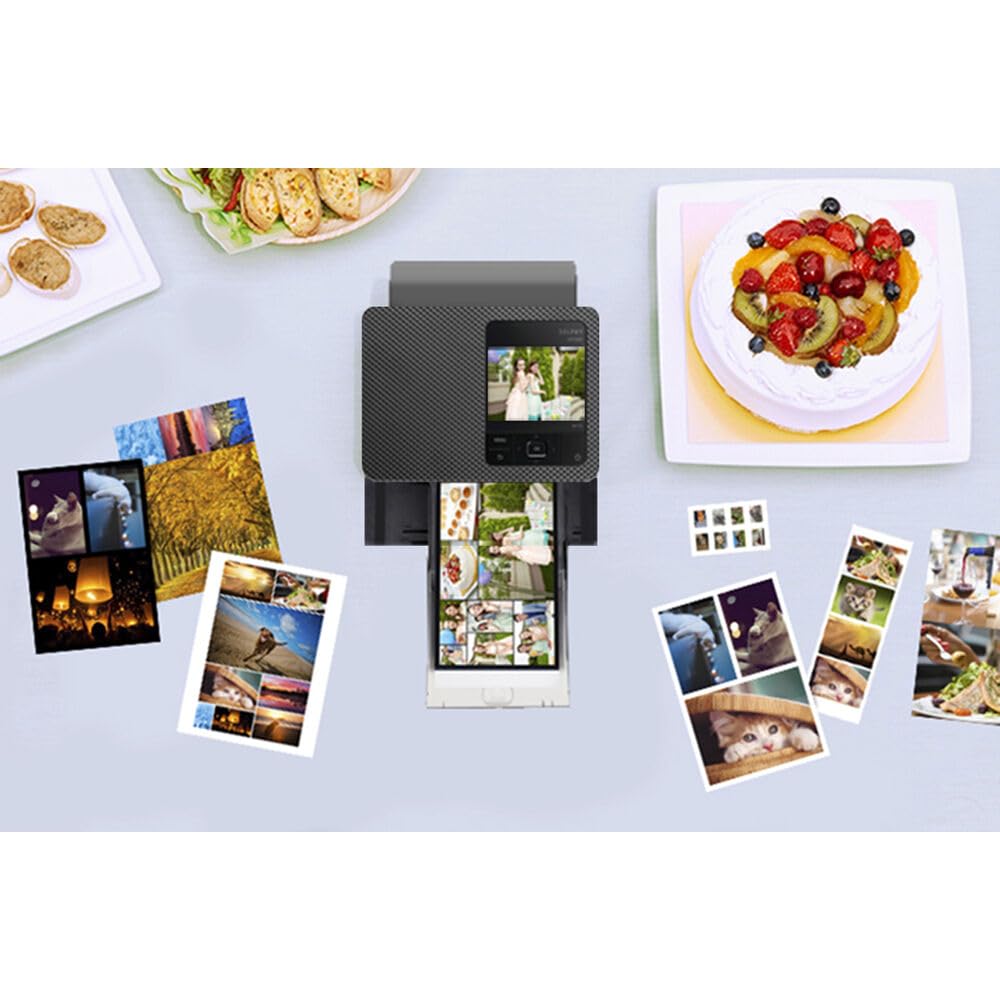 Canon SELPHY CP1500 Compact Photo Printer (Black) - Wireless Portable Inkjet Printer with RP-108 Ink & Paper Set, 64GB SD Card, Cleaning Kit & Accessories for Home, Office & Travel Photography