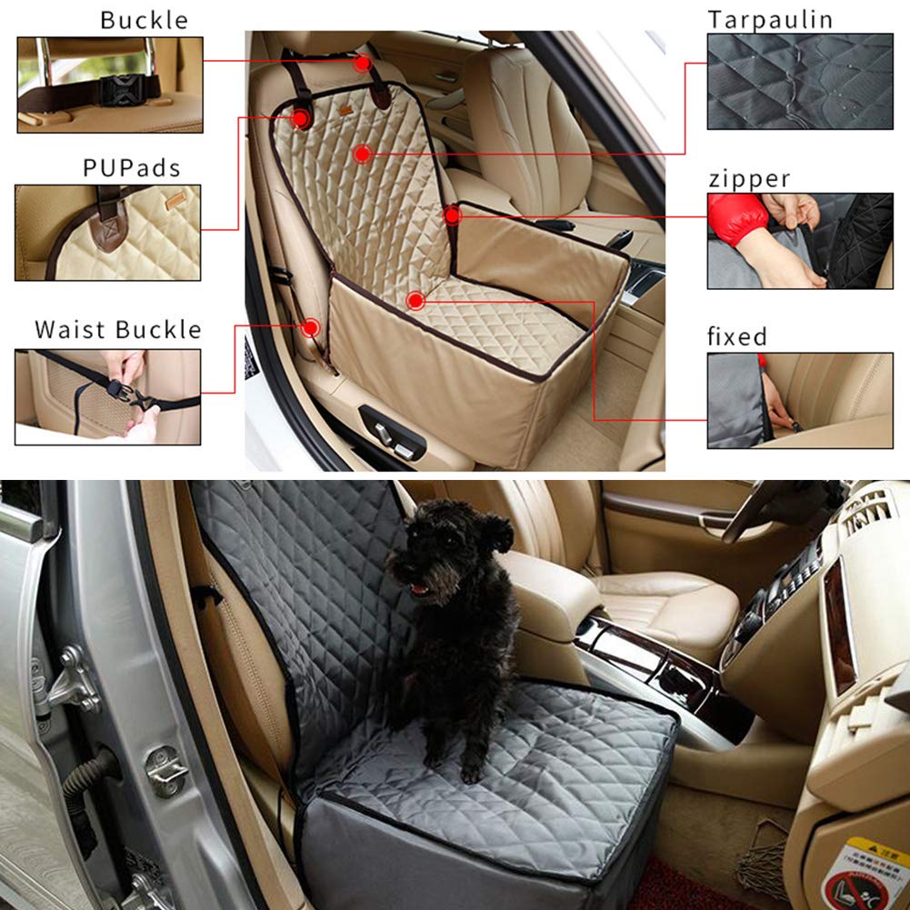 **Pet Dog Booster Seat Car Seat – Waterproof & Collapsible Dog Car Carrier for Small & Medium Dogs – Portable Pet Bucket Seat Cover Protector for SUV & Van – Perfect for Road Trips & Travel**