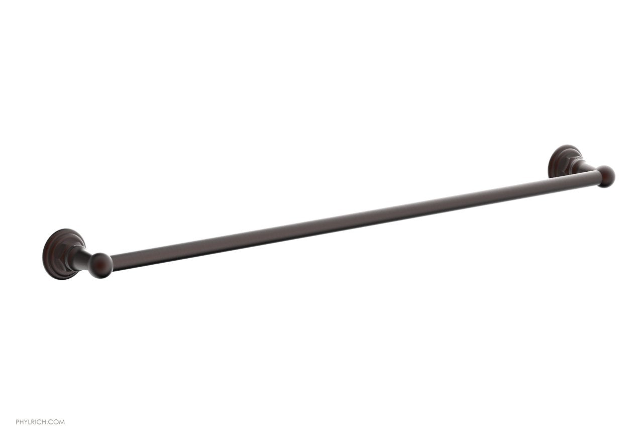 HEX TRADITIONAL 30-Inch Chrome Towel Bar - Heavy Duty Bathroom Towel Rack for Modern Homes, Hotels & Spas - Rust-Resistant & Easy to Install