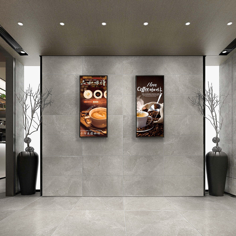 Premium 600x600mm Matte Grey Porcelain Tile - Elegant Marble Look for Floors & Walls - Perfect for Living Rooms, Kitchens, and Bathrooms