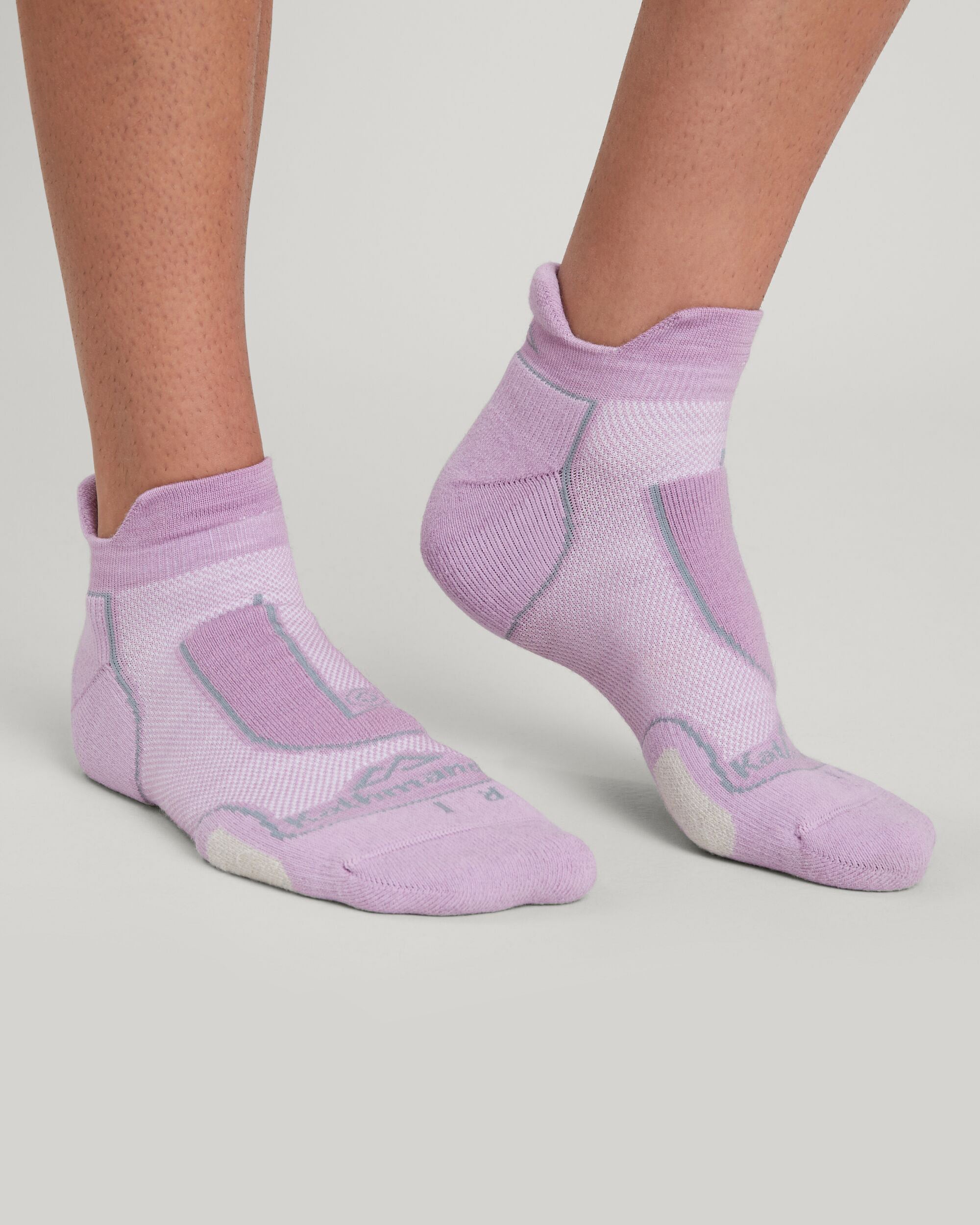 NuYarn Ergonomic Trail Socks for Hiking & Outdoor Adventures - Lupin Field Design - Breathable & Cushioned for All-Day Comfort - Perfect for Backpacking, Camping & Mountain Climbing