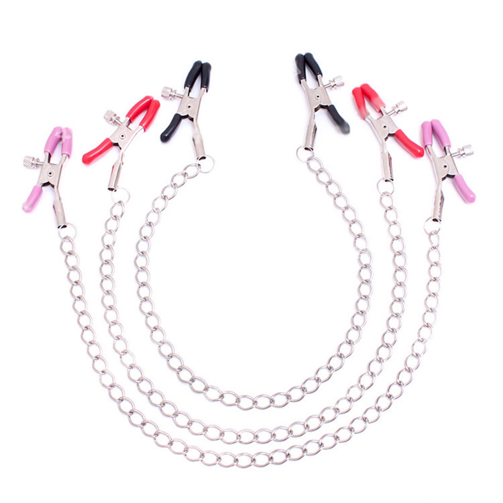 Adjustable Non-Piercing Stainless Steel Body Clips with Chain - Secure & Stylish Body Jewelry for Belly, Thigh, or Waist - Perfect Gift for Body Chain Lovers (No Piercing Required)